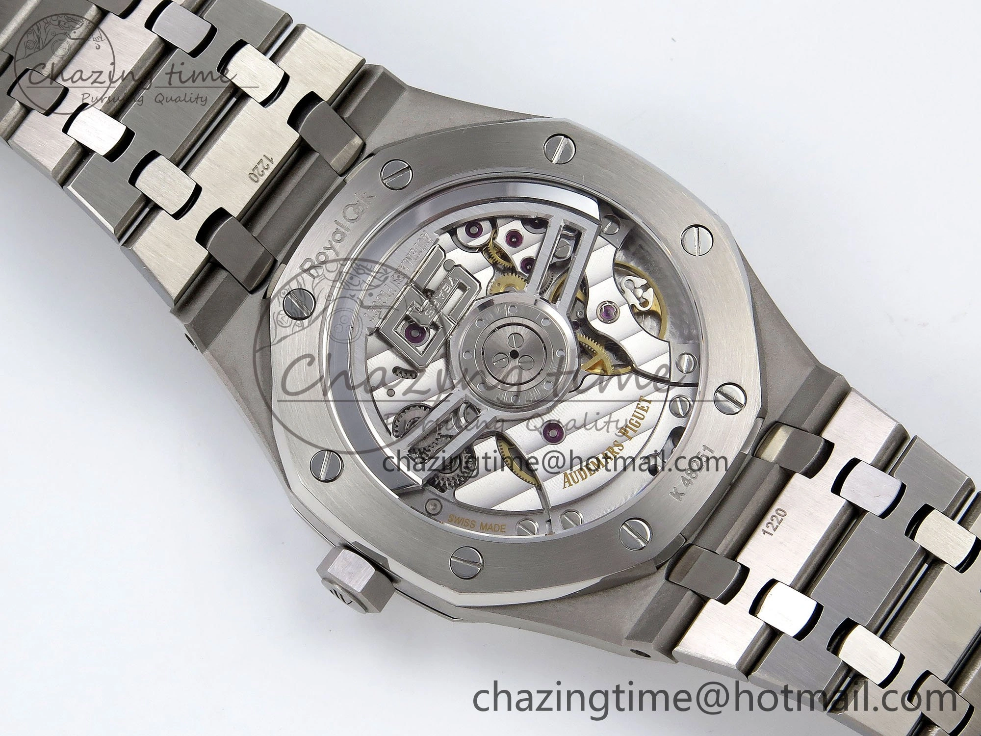 Functional Royal Oak 41mm 15510 “50th Anniversary” SS SF 1:1 Best Edition Green Dial on SS Bracelet SA4302 Super Clone 4445