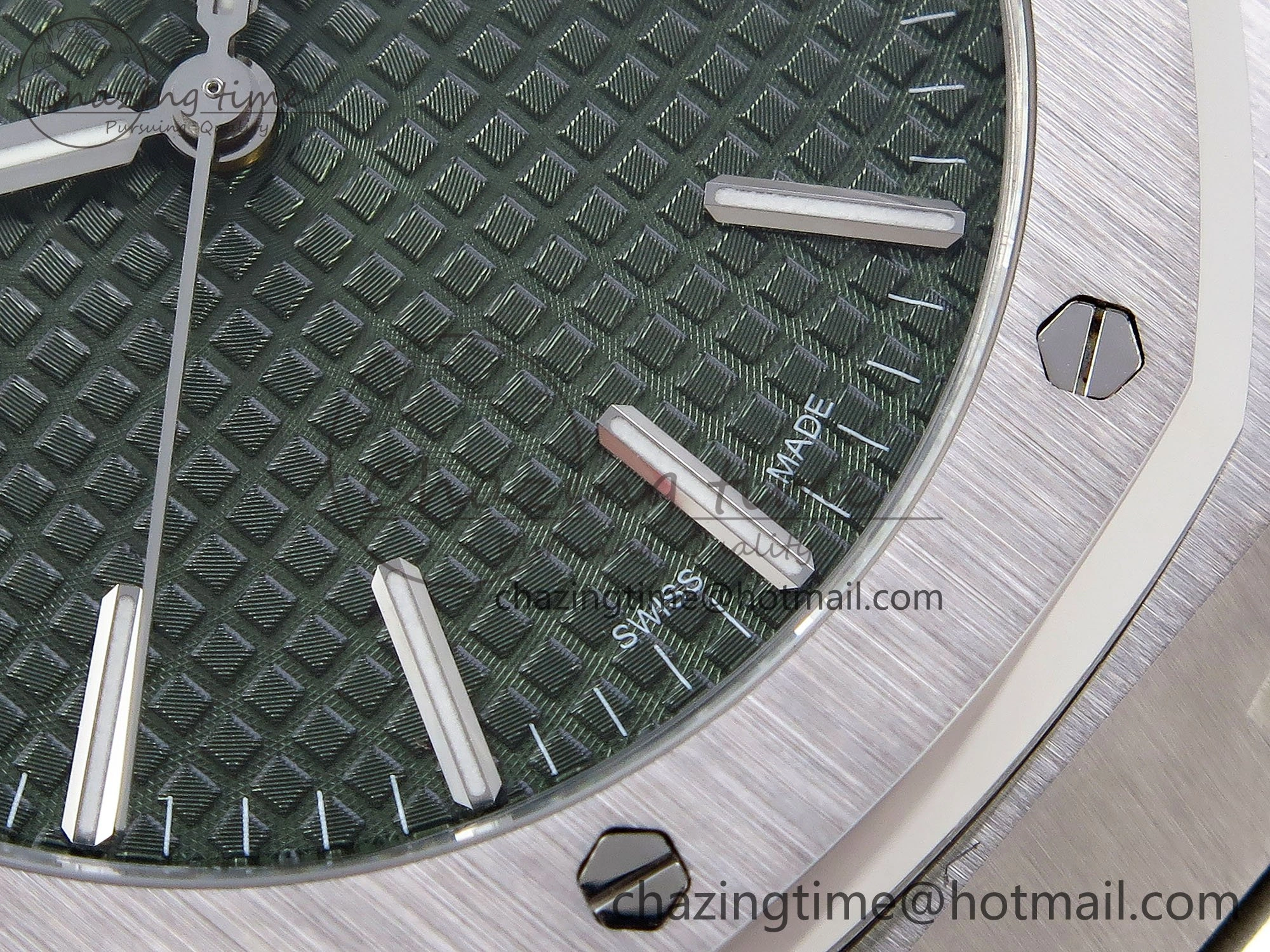 Functional Royal Oak 41mm 15510 “50th Anniversary” SS SF 1:1 Best Edition Green Dial on SS Bracelet SA4302 Super Clone 4445