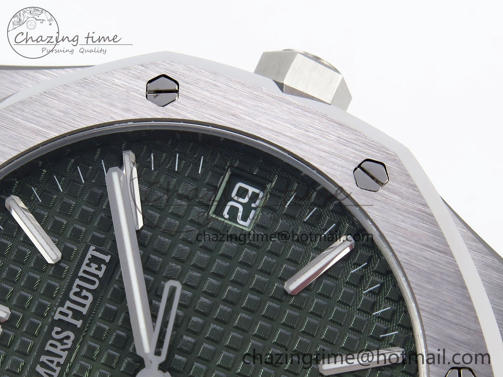 Functional Royal Oak 41mm 15510 “50th Anniversary” SS SF 1:1 Best Edition Green Dial on SS Bracelet SA4302 Super Clone 4445