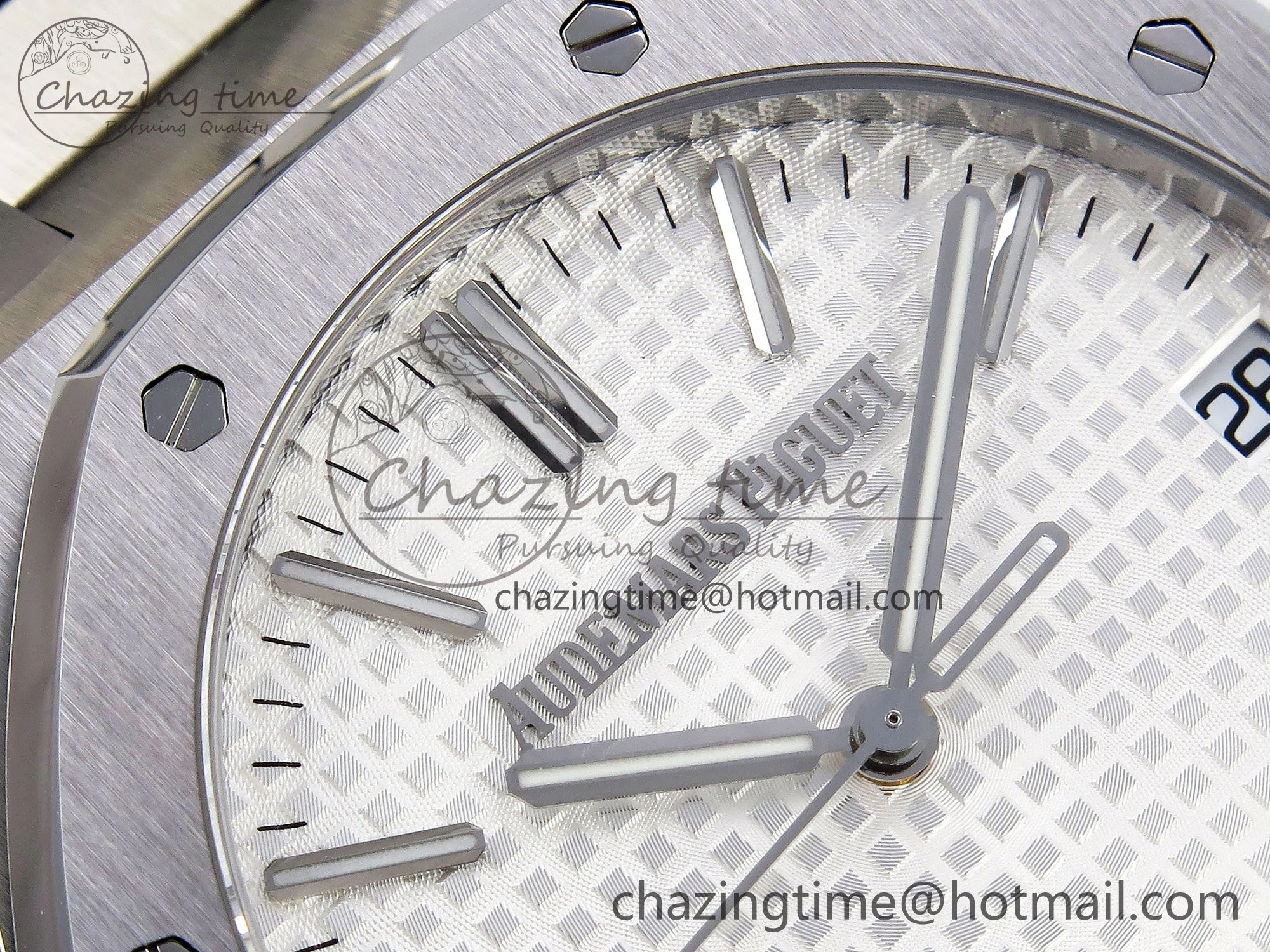 Royal Oak 41mm 15510 “50th Anniversary” SS SF 1:1 Best Edition White Dial on SS Bracelet SA4302 Super Clone Classic 4446