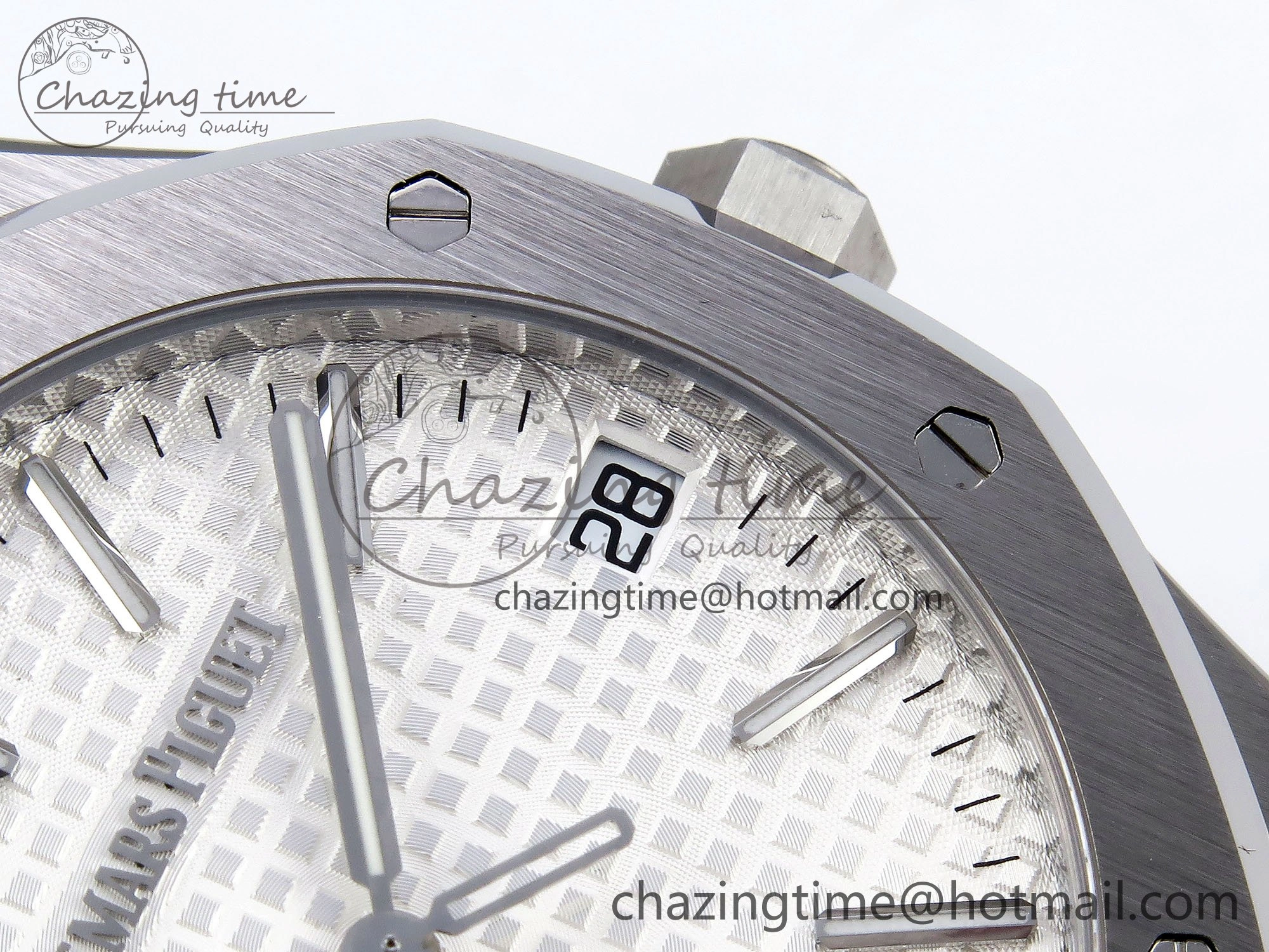 Royal Oak 41mm 15510 “50th Anniversary” SS SF 1:1 Best Edition White Dial on SS Bracelet SA4302 Super Clone Classic 4446