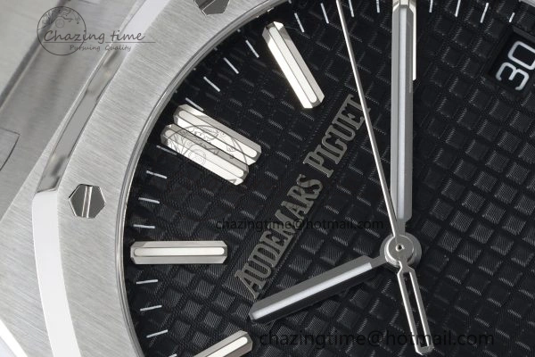 Classic Royal Oak 41mm 15510 “50th Anniversary” SS ZF 1:1 Best Edition Black Textured Dial on SS Bracelet A 4664