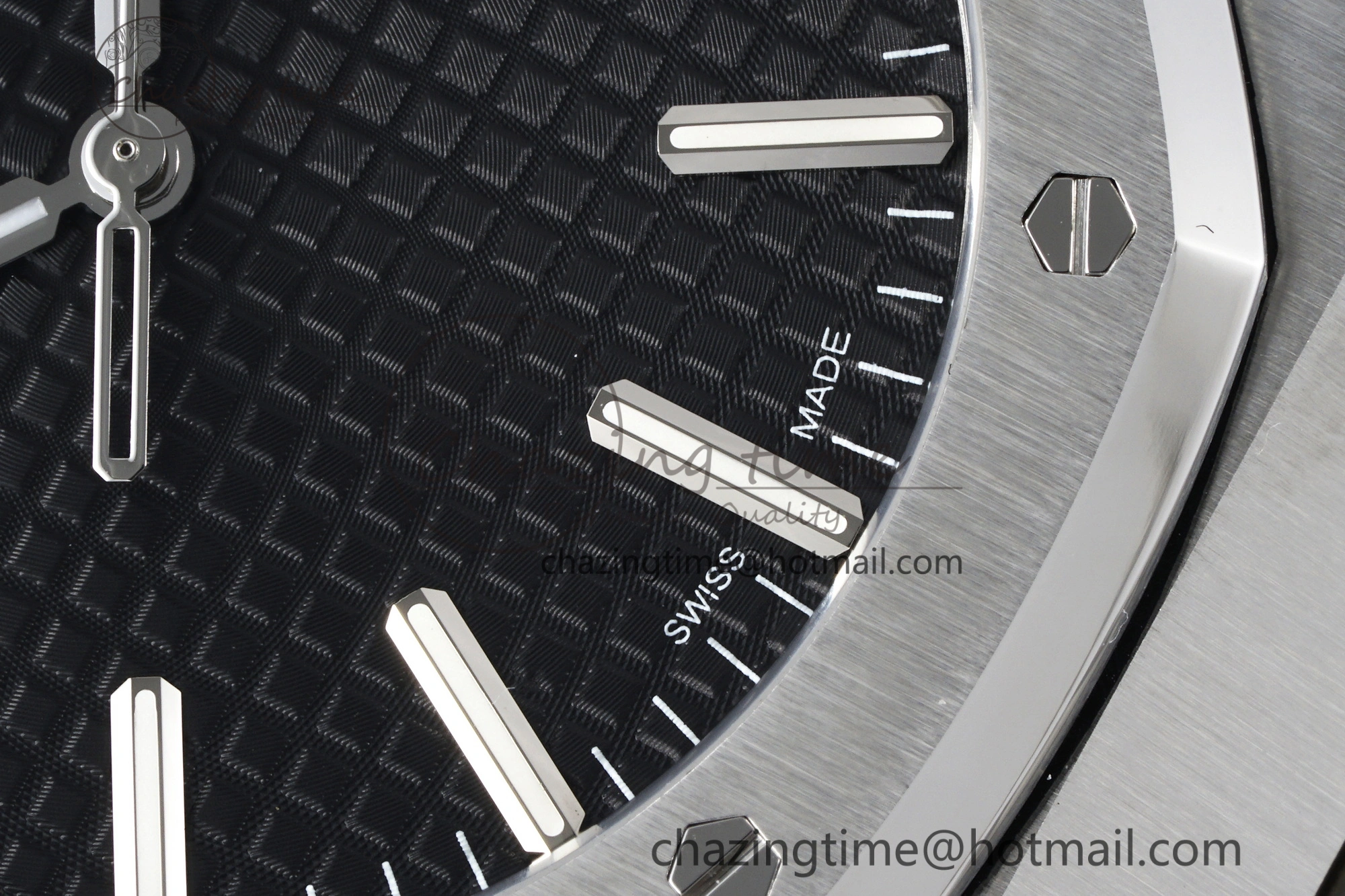 Classic Royal Oak 41mm 15510 “50th Anniversary” SS ZF 1:1 Best Edition Black Textured Dial on SS Bracelet A 4664