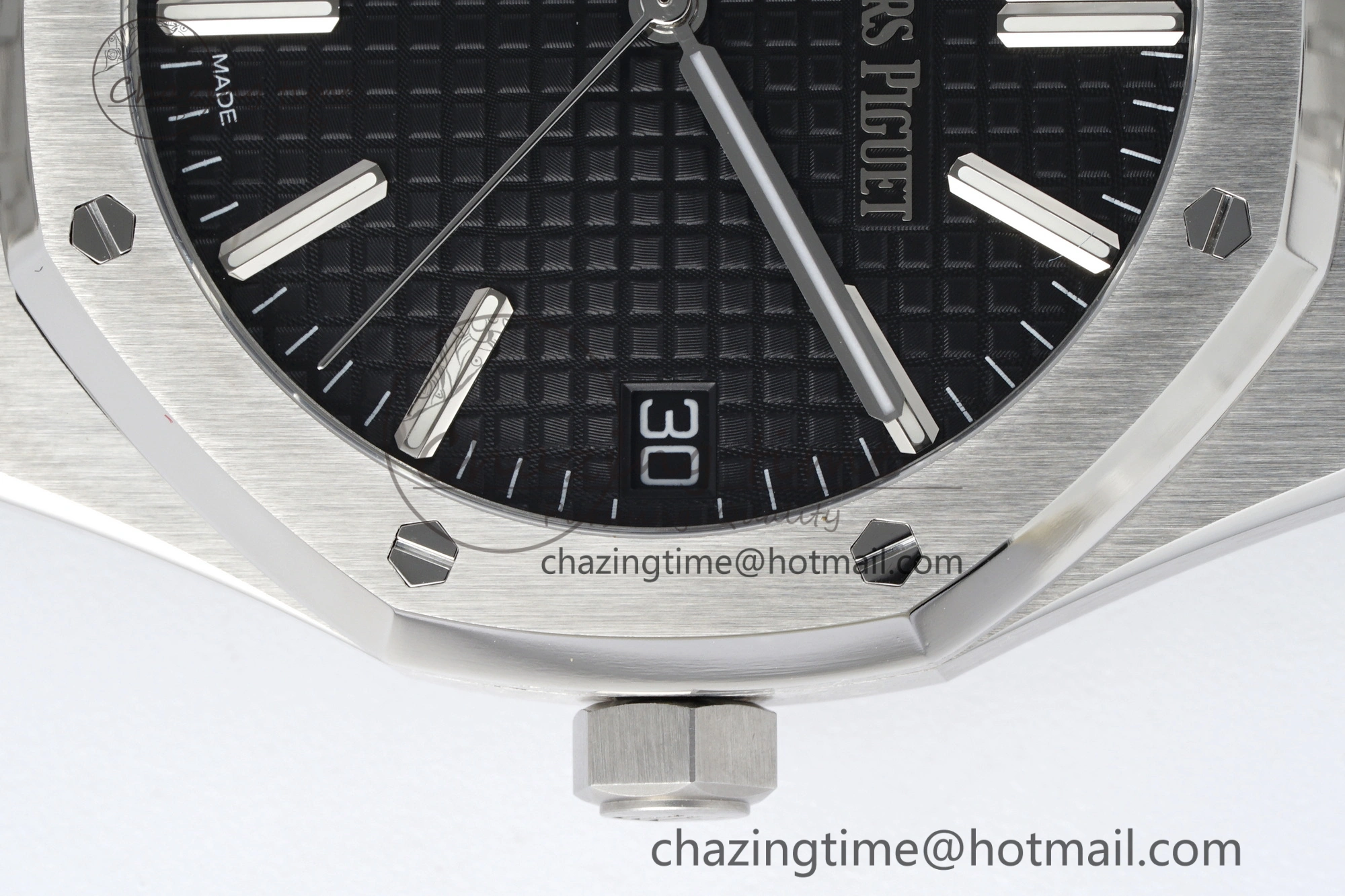Classic Royal Oak 41mm 15510 “50th Anniversary” SS ZF 1:1 Best Edition Black Textured Dial on SS Bracelet A 4664
