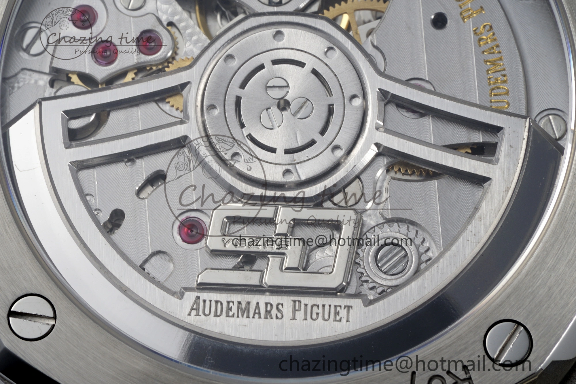 Colorful Royal Oak 41mm 15510 “50th Anniversary” SS ZF 1:1 Best Edition Blue Textured Dial on SS Bracelet A 4662
