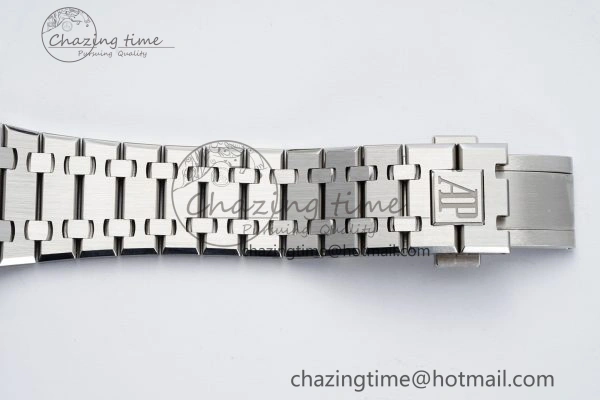 Colorful Royal Oak 41mm 15510 “50th Anniversary” SS ZF 1:1 Best Edition Blue Textured Dial on SS Bracelet A 4662