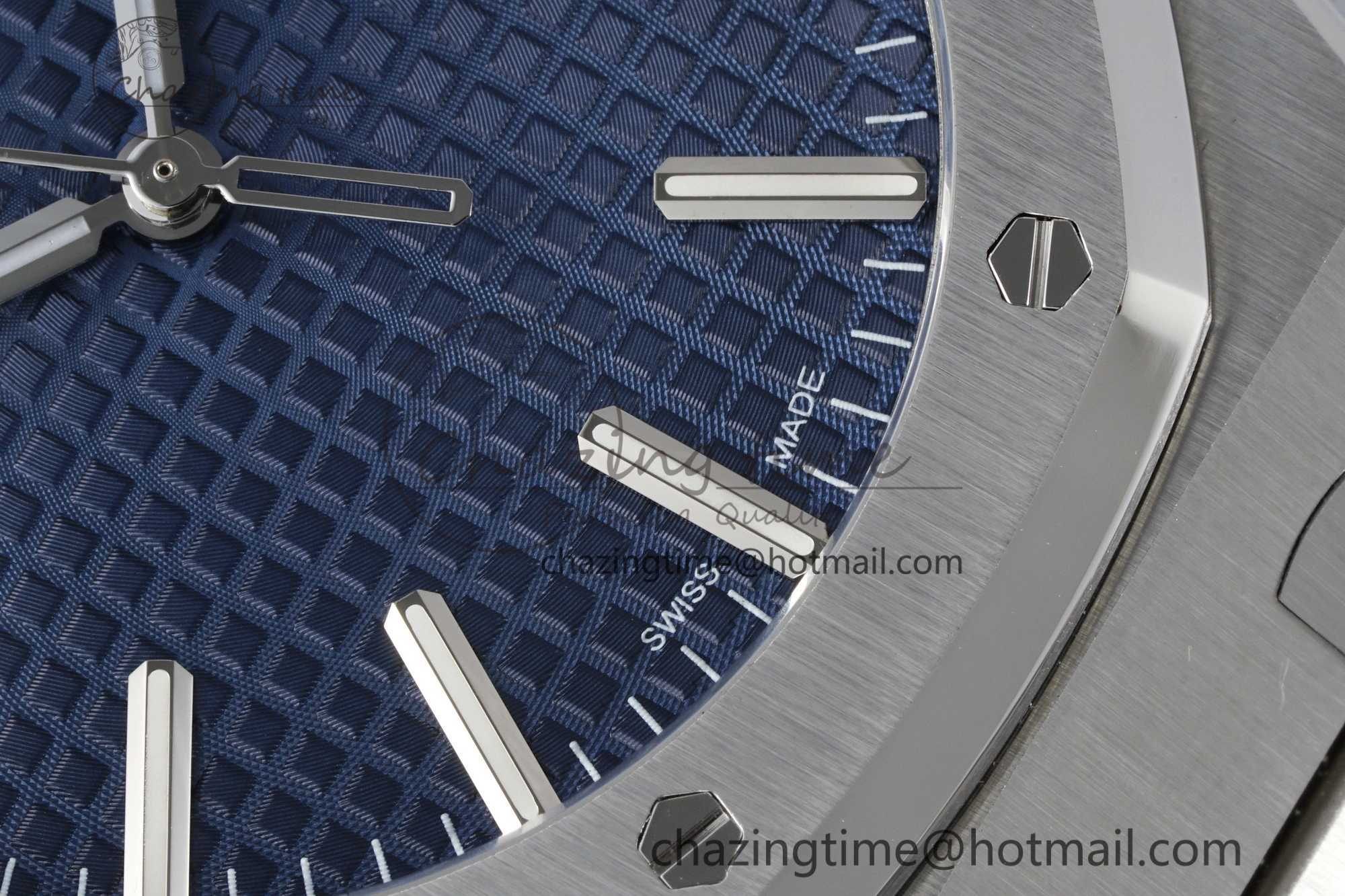 Colorful Royal Oak 41mm 15510 “50th Anniversary” SS ZF 1:1 Best Edition Blue Textured Dial on SS Bracelet A 4662