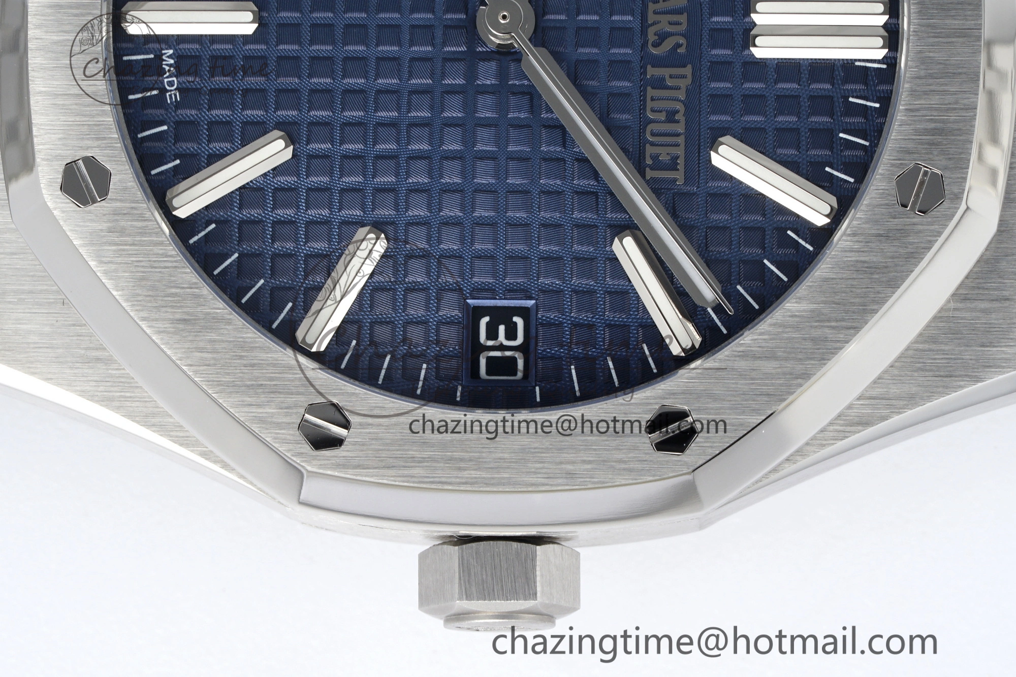 Colorful Royal Oak 41mm 15510 “50th Anniversary” SS ZF 1:1 Best Edition Blue Textured Dial on SS Bracelet A 4662