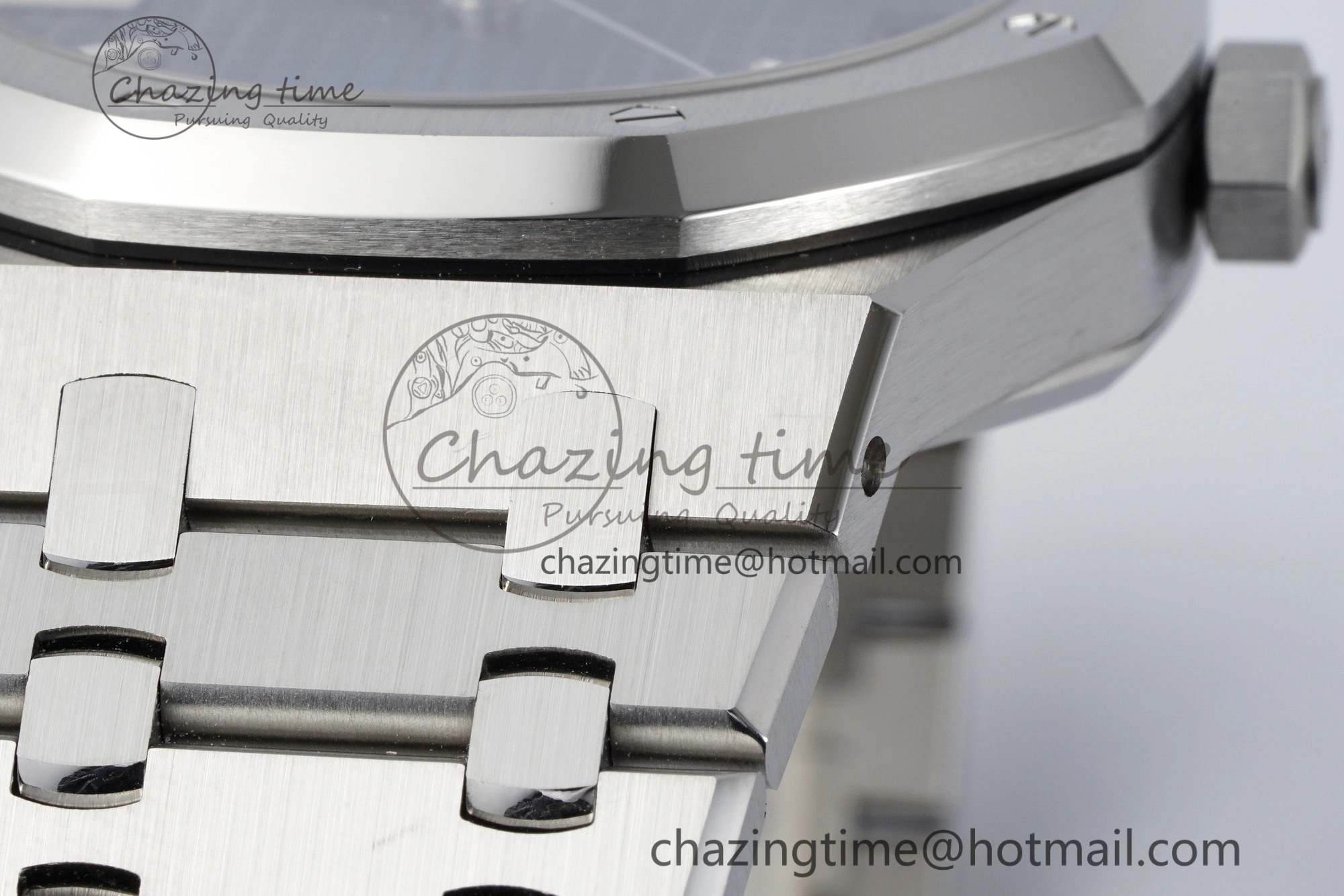 Colorful Royal Oak 41mm 15510 “50th Anniversary” SS ZF 1:1 Best Edition Blue Textured Dial on SS Bracelet A 4662