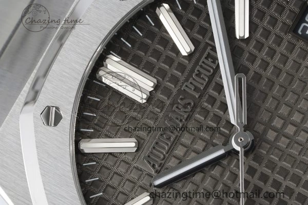 Supportive Royal Oak 41mm 15510 “50th Anniversary” SS ZF 1:1 Best Edition Gray Textured Dial on SS Bracelet A 4660