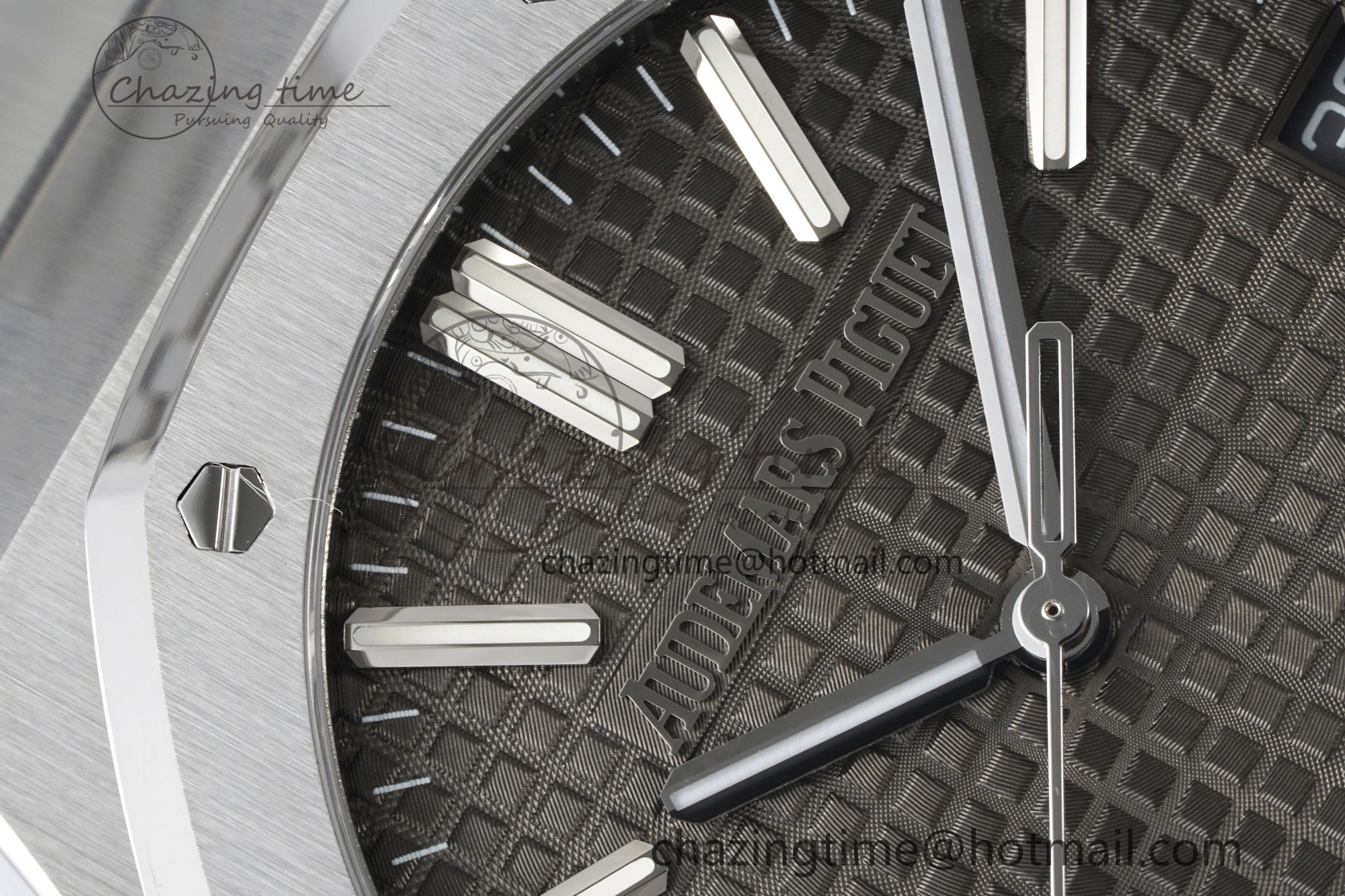 Supportive Royal Oak 41mm 15510 “50th Anniversary” SS ZF 1:1 Best Edition Gray Textured Dial on SS Bracelet A 4660