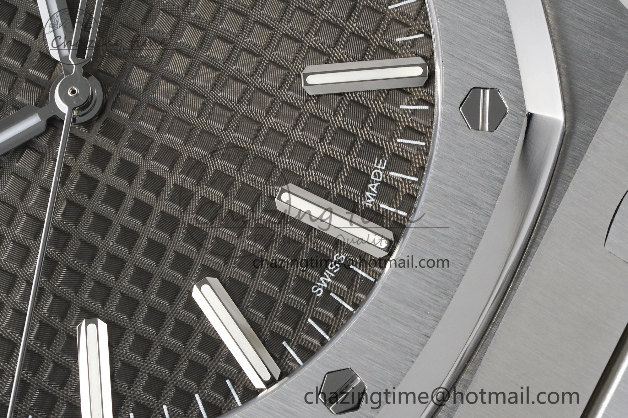 Supportive Royal Oak 41mm 15510 “50th Anniversary” SS ZF 1:1 Best Edition Gray Textured Dial on SS Bracelet A 4660