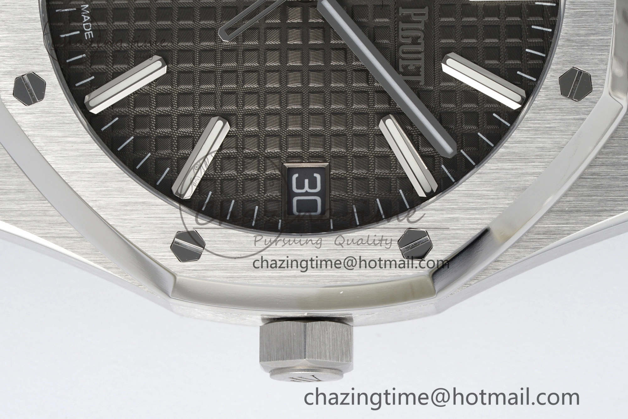 Supportive Royal Oak 41mm 15510 “50th Anniversary” SS ZF 1:1 Best Edition Gray Textured Dial on SS Bracelet A 4660