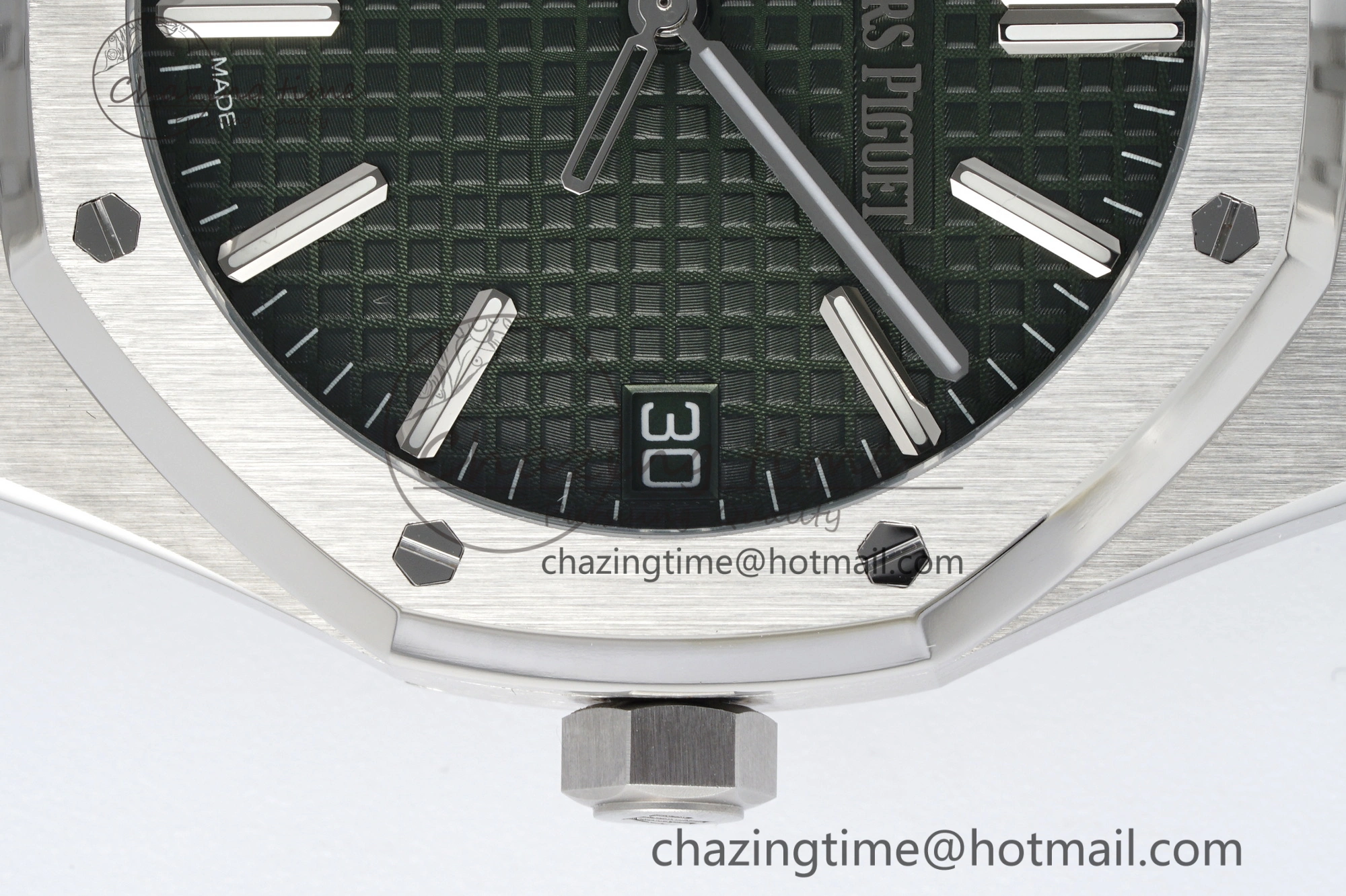 Royal Oak 41mm 15510 “50th Anniversary” SS ZF 1:1 Best Edition Green Textured Dial on SS Bracelet A Efficient 4661
