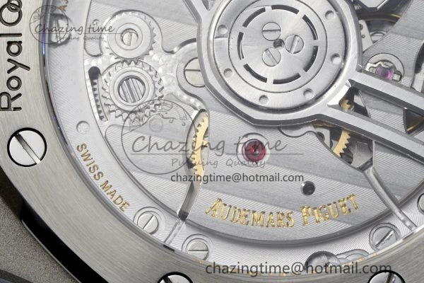 Contemporary Royal Oak 41mm 15510 “50th Anniversary” SS ZF 1:1 Best Edition White Textured Dial on SS Bracelet A 4663
