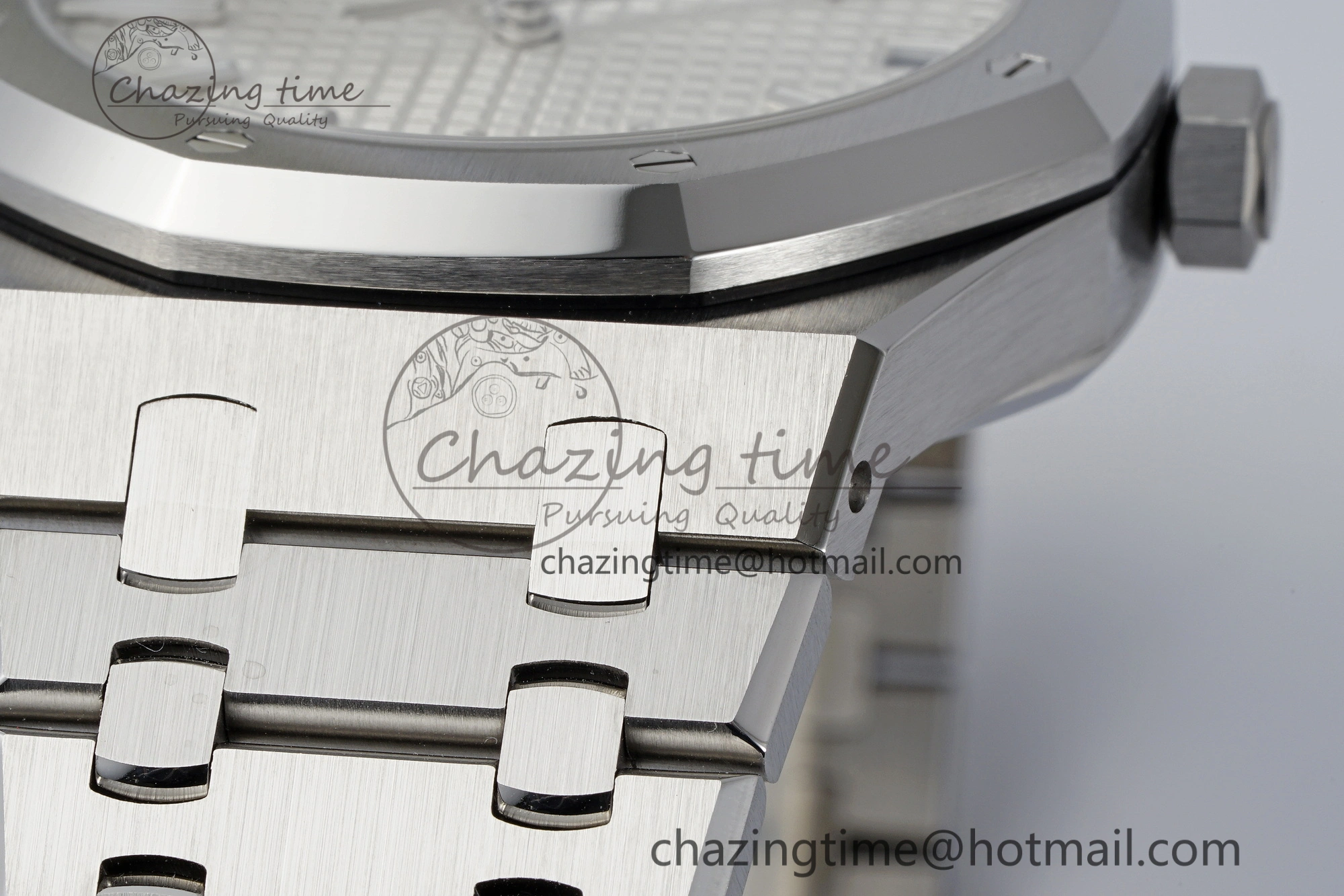 Contemporary Royal Oak 41mm 15510 “50th Anniversary” SS ZF 1:1 Best Edition White Textured Dial on SS Bracelet A 4663