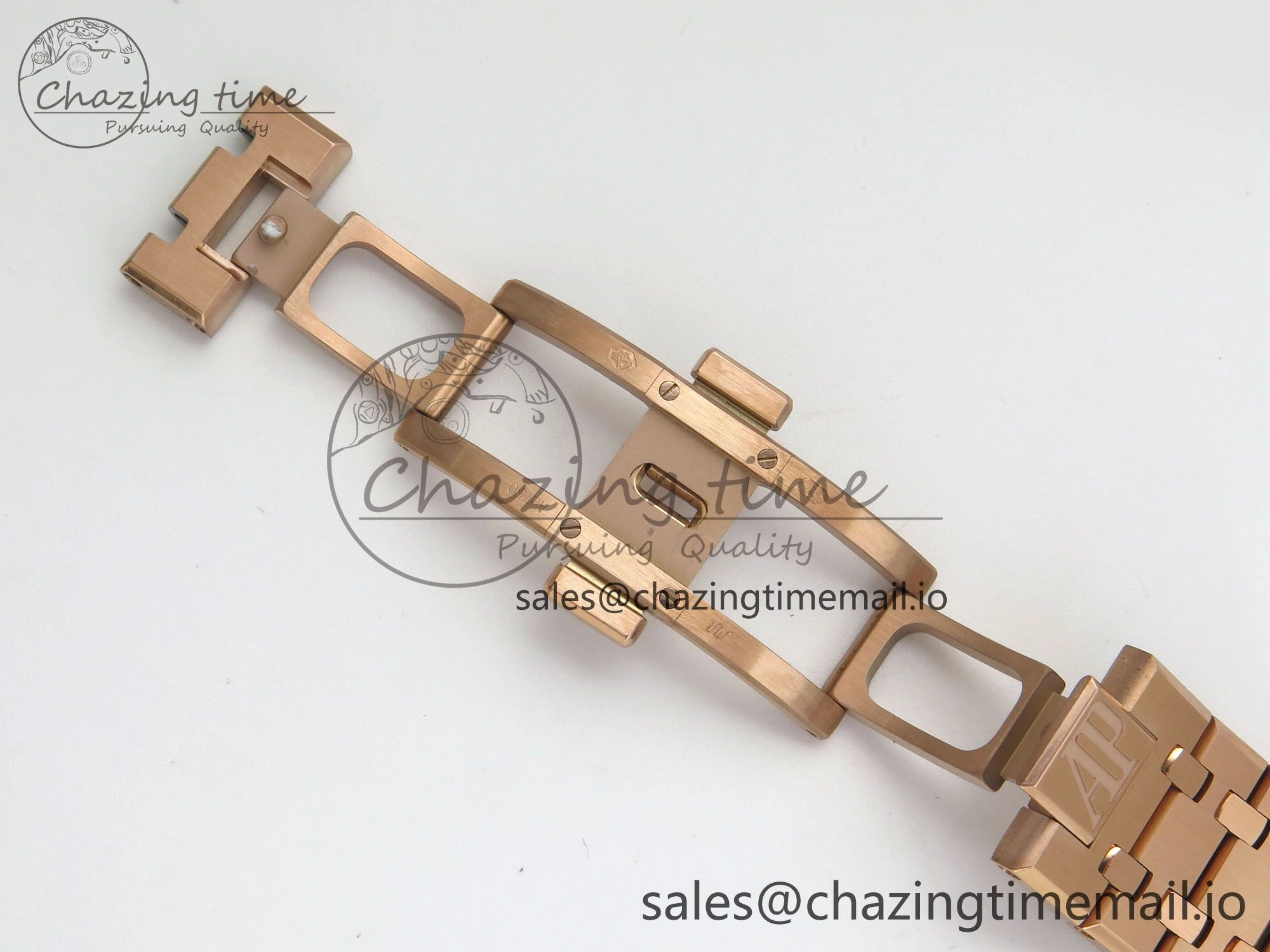 Packable Royal Oak 41mm 15510 RG RSF 1:1 Best Edition Black Dial on RG Bracelet SA4302 Super Clone 4218
