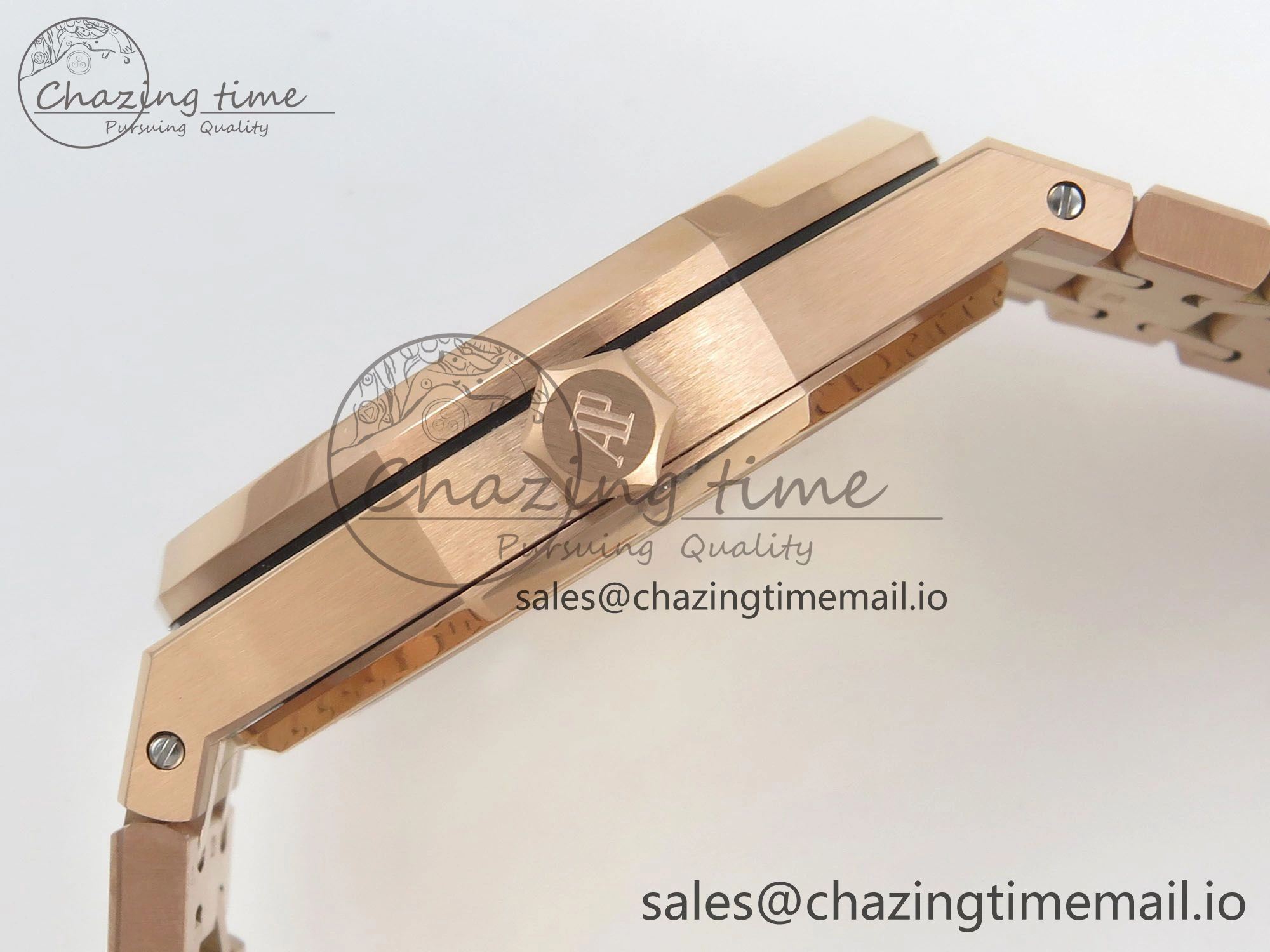 Royal Oak 41mm 15510 RG RSF 1:1 Best Edition Blue Dial on RG Bracelet SA4302 Super Clone Packable 4217