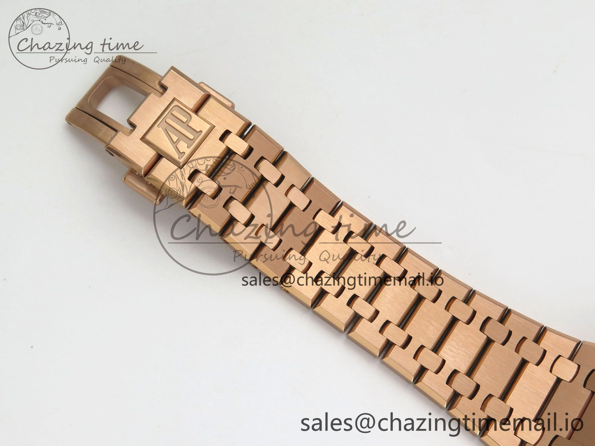 Royal Oak 41mm 15510 RG RSF 1:1 Best Edition Blue Dial on RG Bracelet SA4302 Super Clone Packable 4217