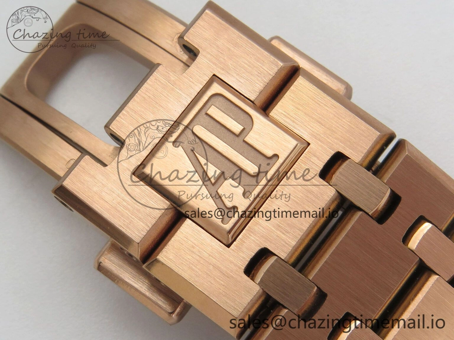 Royal Oak 41mm 15510 RG RSF 1:1 Best Edition Blue Dial on RG Bracelet SA4302 Super Clone Packable 4217
