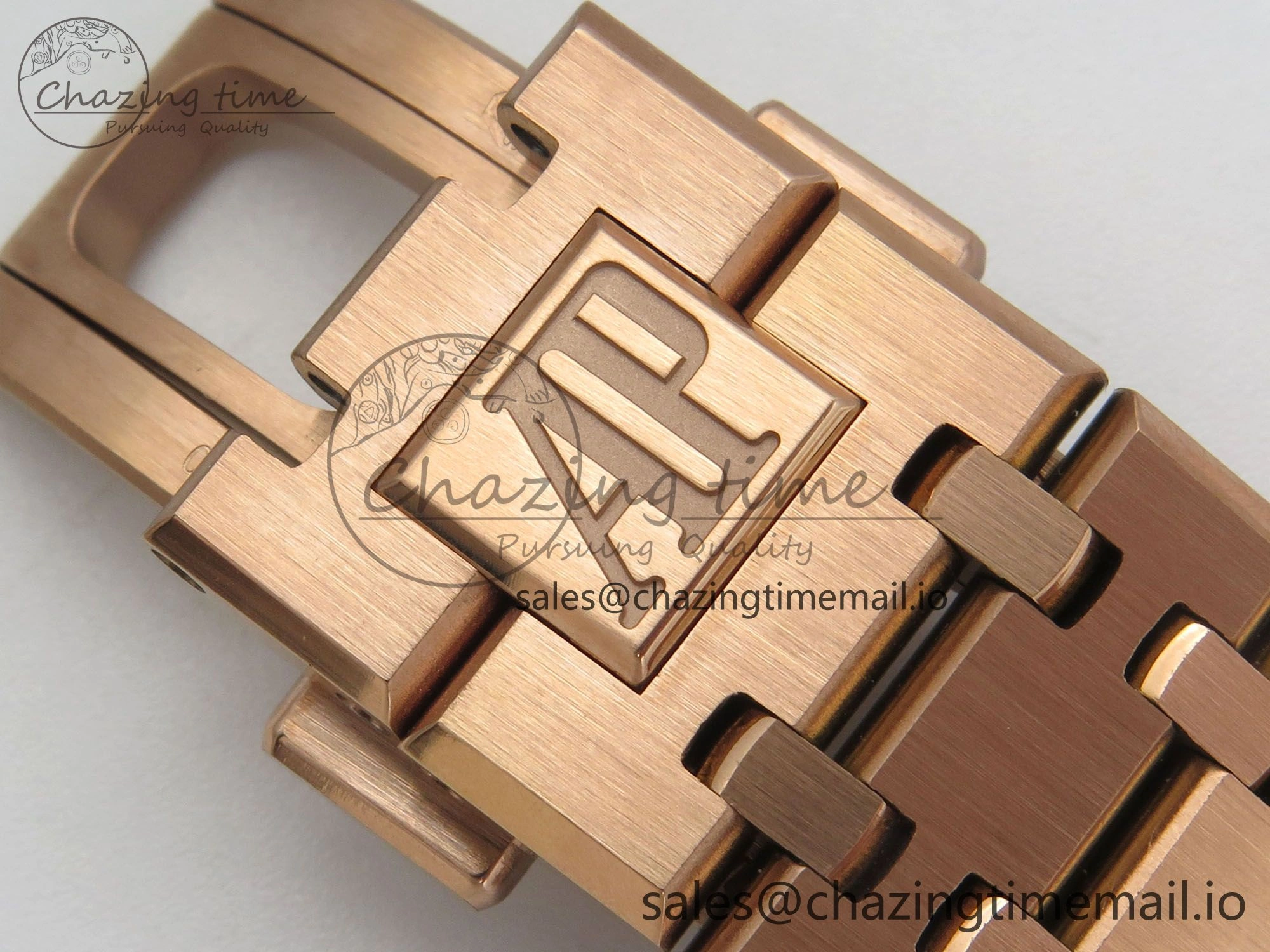 Royal Oak 41mm 15510 RG RSF 1:1 Best Edition Blue Dial on RG Bracelet SA4302 Super Clone Packable 4217