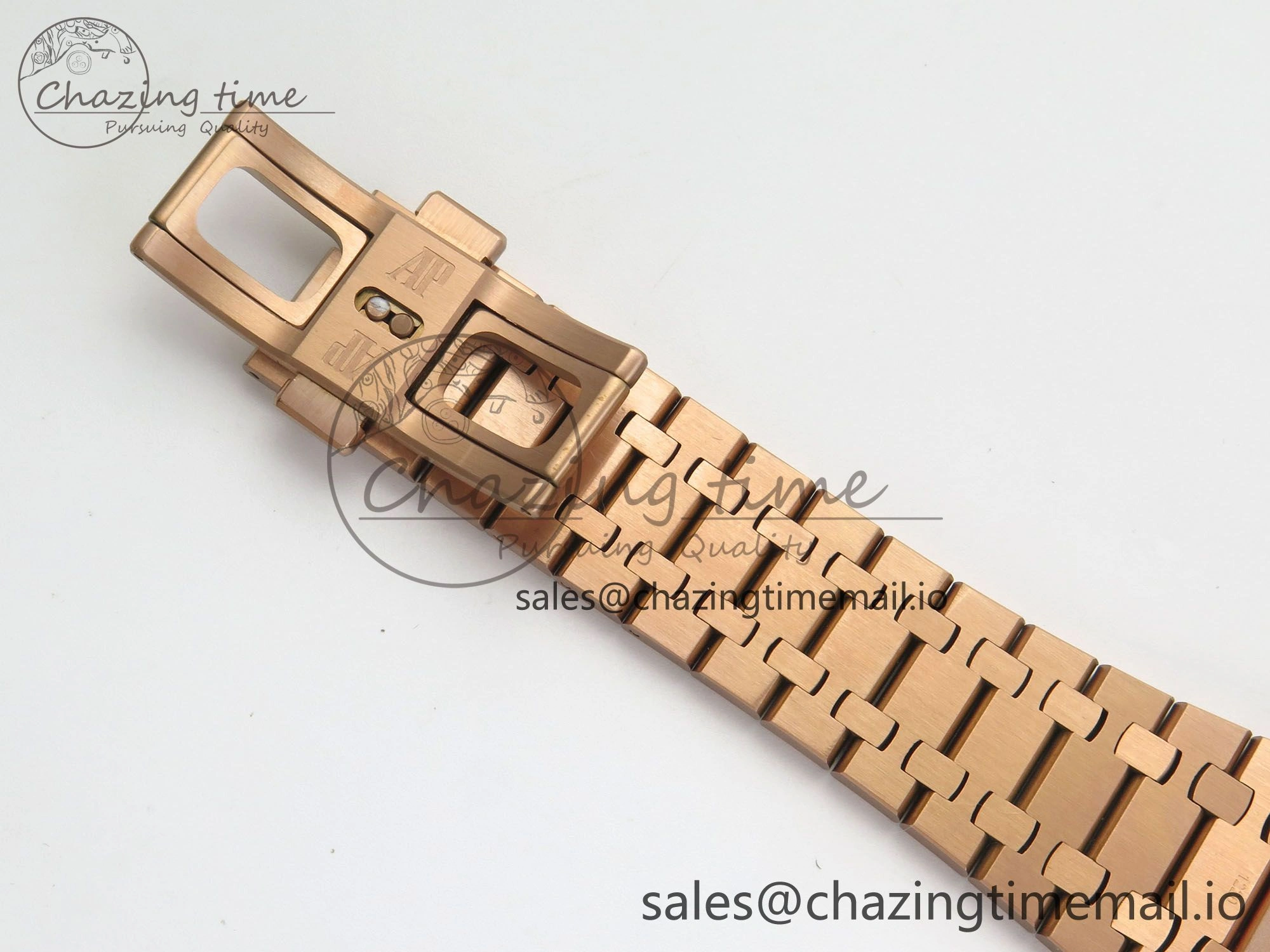 Royal Oak 41mm 15510 RG RSF 1:1 Best Edition Blue Dial on RG Bracelet SA4302 Super Clone Packable 4217