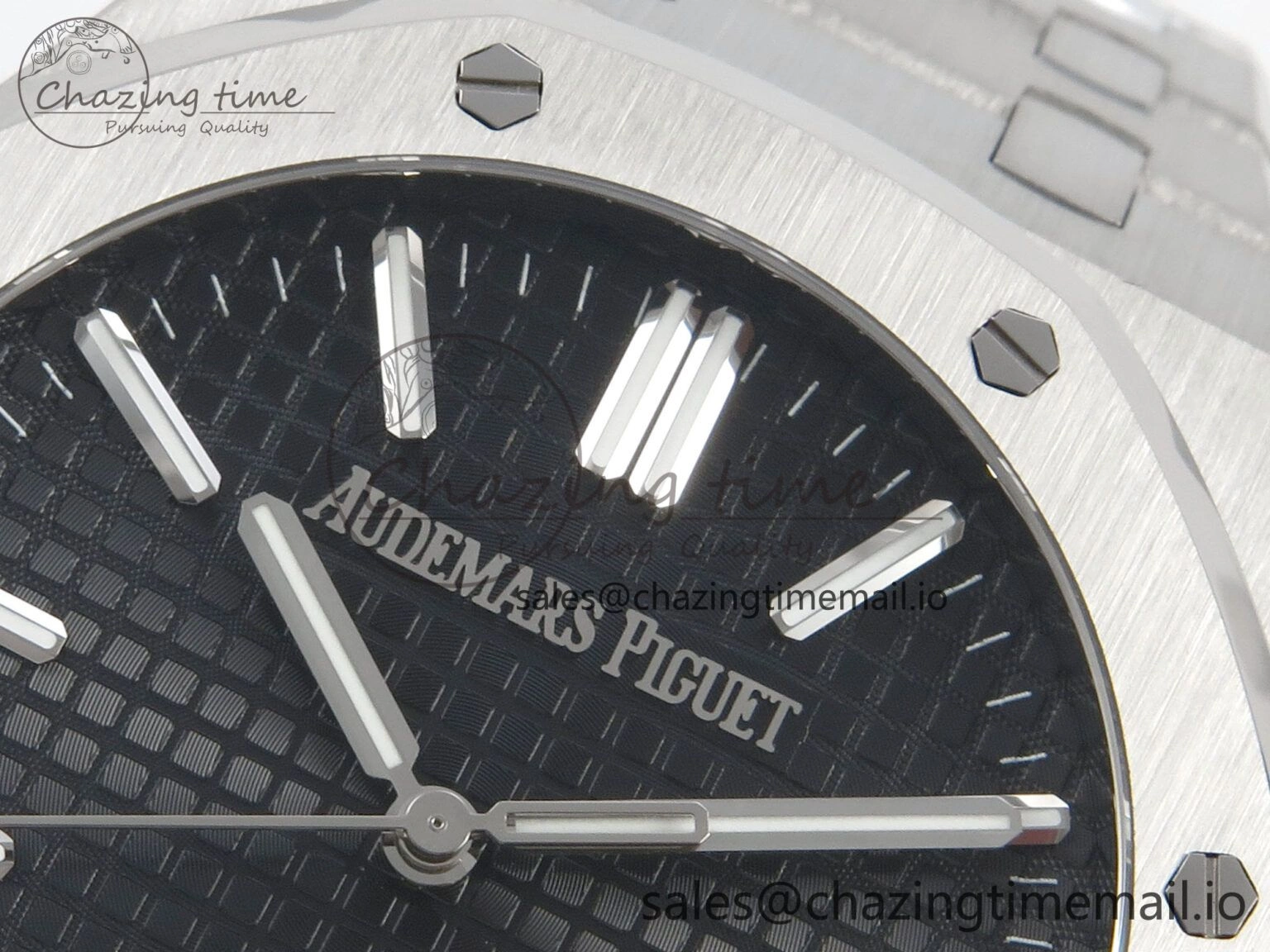 Affordable Royal Oak 41mm 15510 SS RSF 1:1 Best Edition Black Dial on SS Bracelet SA4302 Super Clone 4219