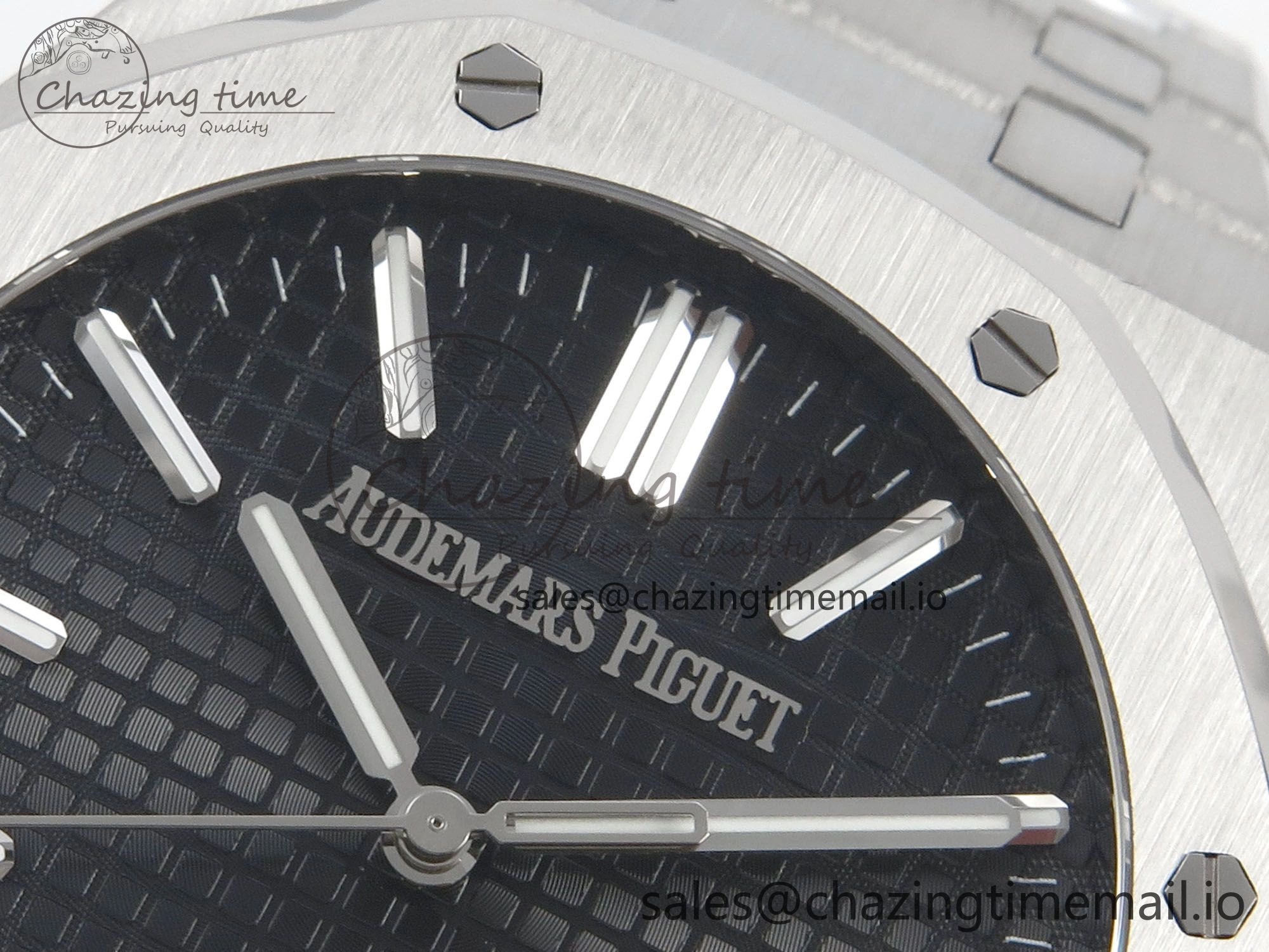 Affordable Royal Oak 41mm 15510 SS RSF 1:1 Best Edition Black Dial on SS Bracelet SA4302 Super Clone 4219