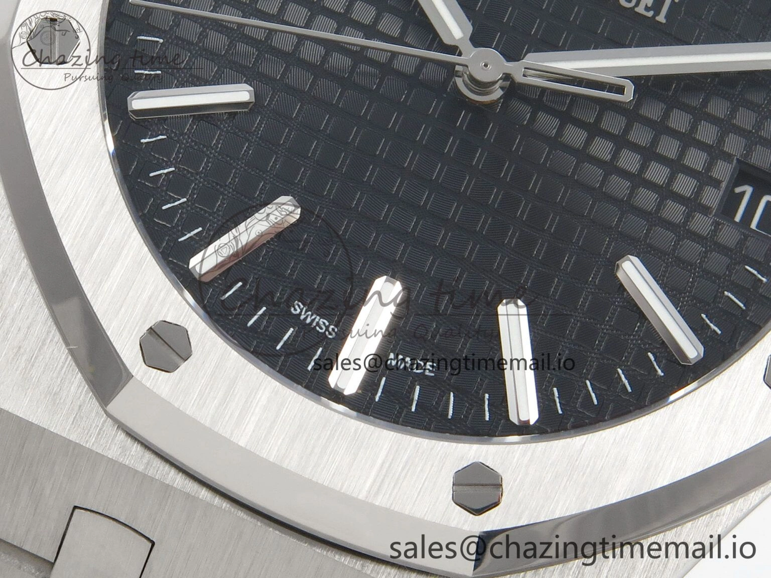 Affordable Royal Oak 41mm 15510 SS RSF 1:1 Best Edition Black Dial on SS Bracelet SA4302 Super Clone 4219