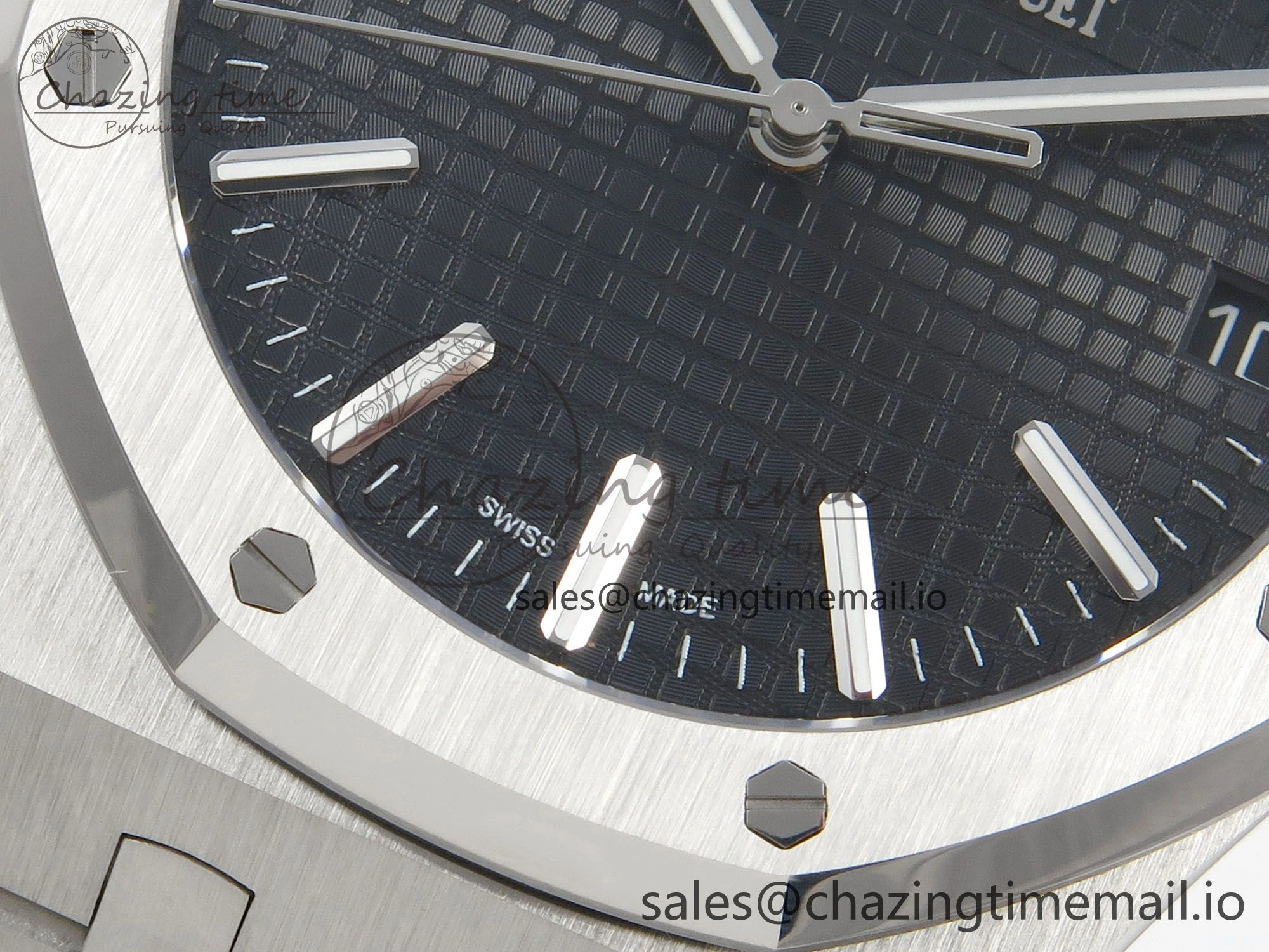 Affordable Royal Oak 41mm 15510 SS RSF 1:1 Best Edition Black Dial on SS Bracelet SA4302 Super Clone 4219