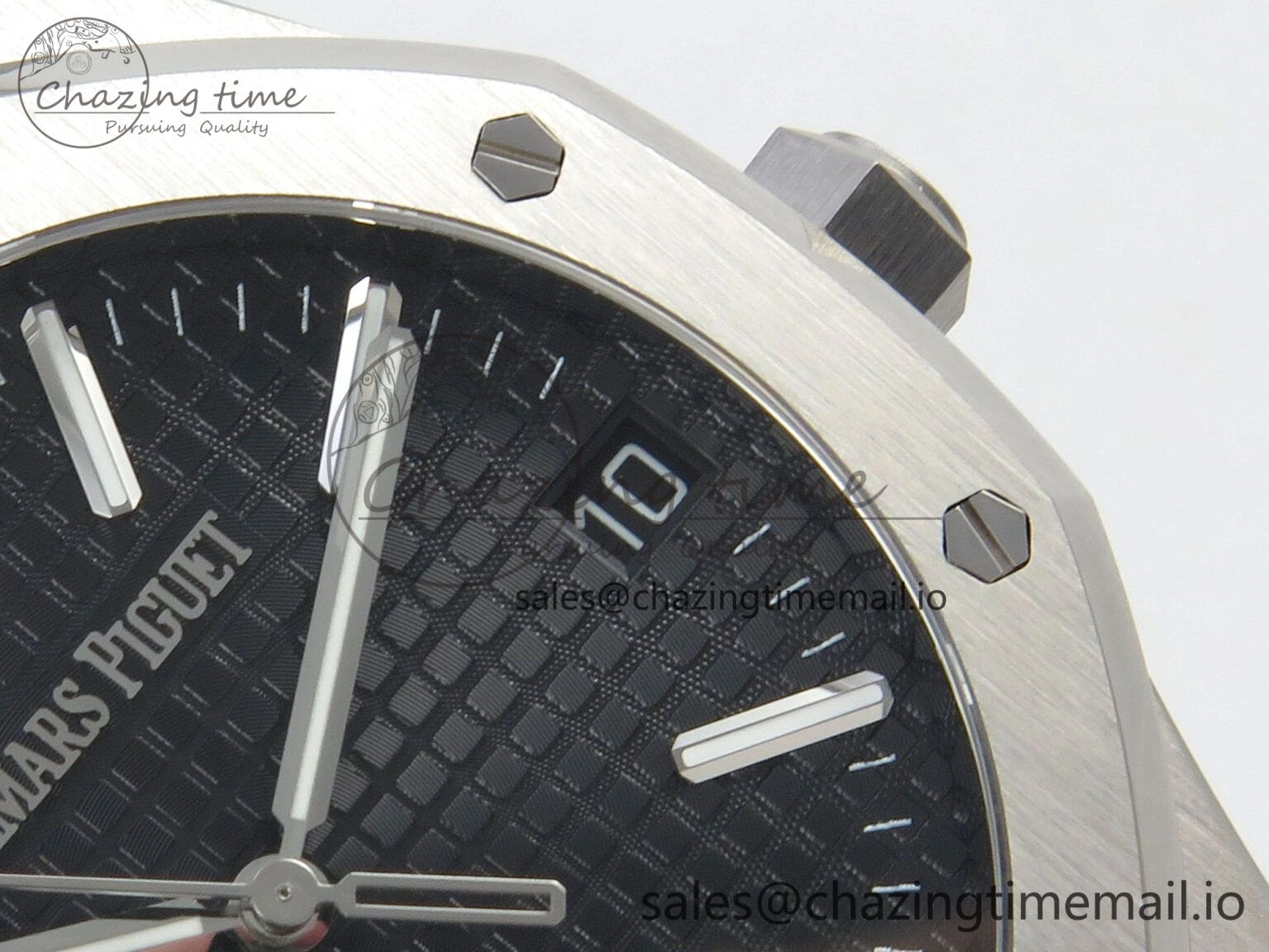 Affordable Royal Oak 41mm 15510 SS RSF 1:1 Best Edition Black Dial on SS Bracelet SA4302 Super Clone 4219