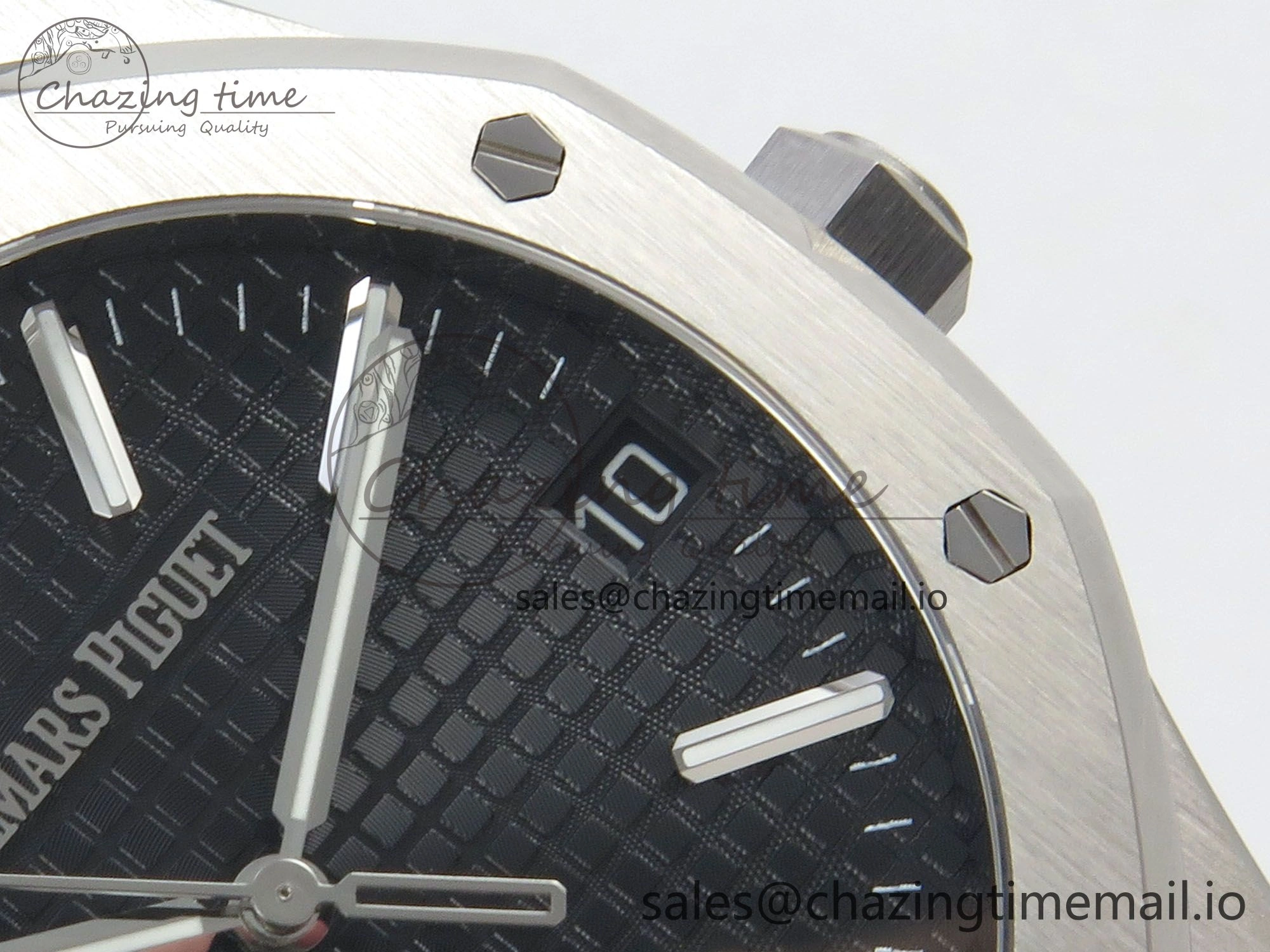 Affordable Royal Oak 41mm 15510 SS RSF 1:1 Best Edition Black Dial on SS Bracelet SA4302 Super Clone 4219