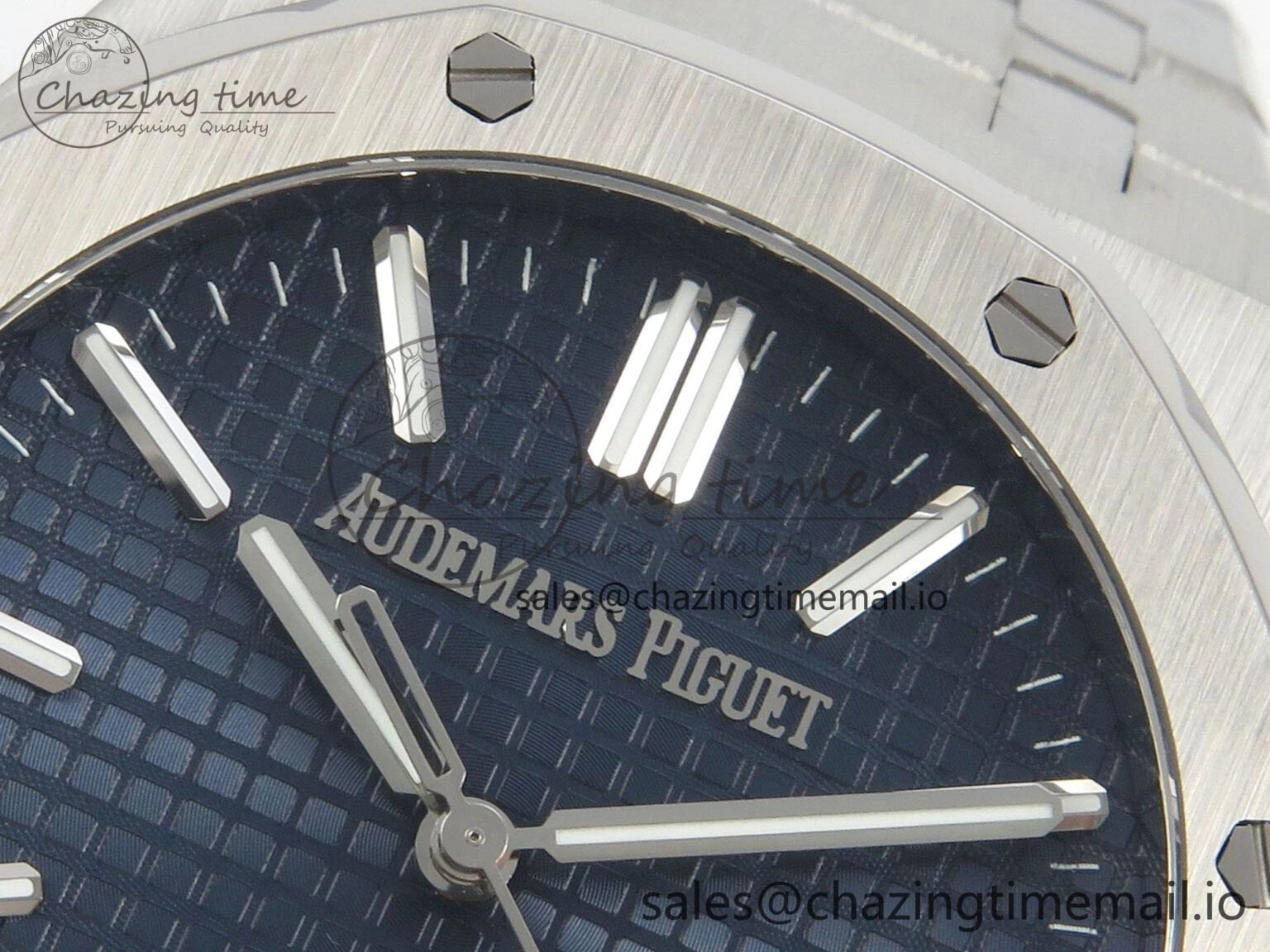 Royal Oak 41mm 15510 SS RSF 1:1 Best Edition Blue Dial on SS Bracelet SA4302 Super Clone MoistureWicking 4220