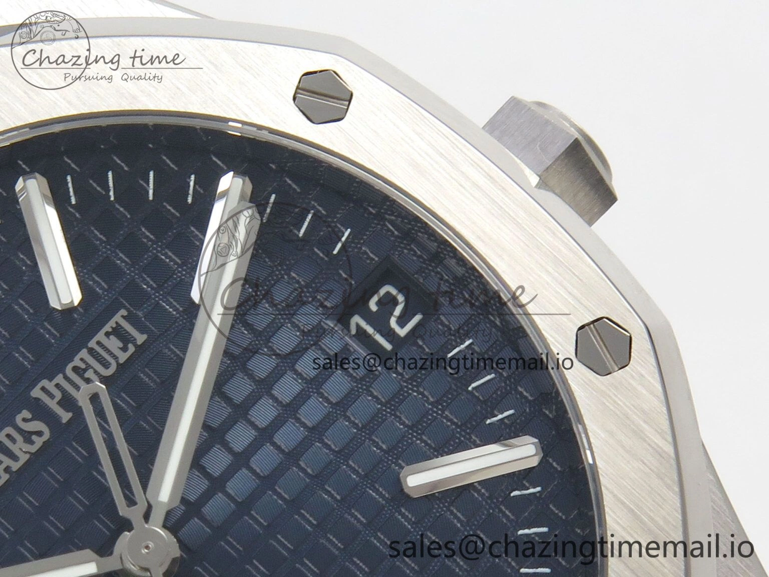 Royal Oak 41mm 15510 SS RSF 1:1 Best Edition Blue Dial on SS Bracelet SA4302 Super Clone MoistureWicking 4220