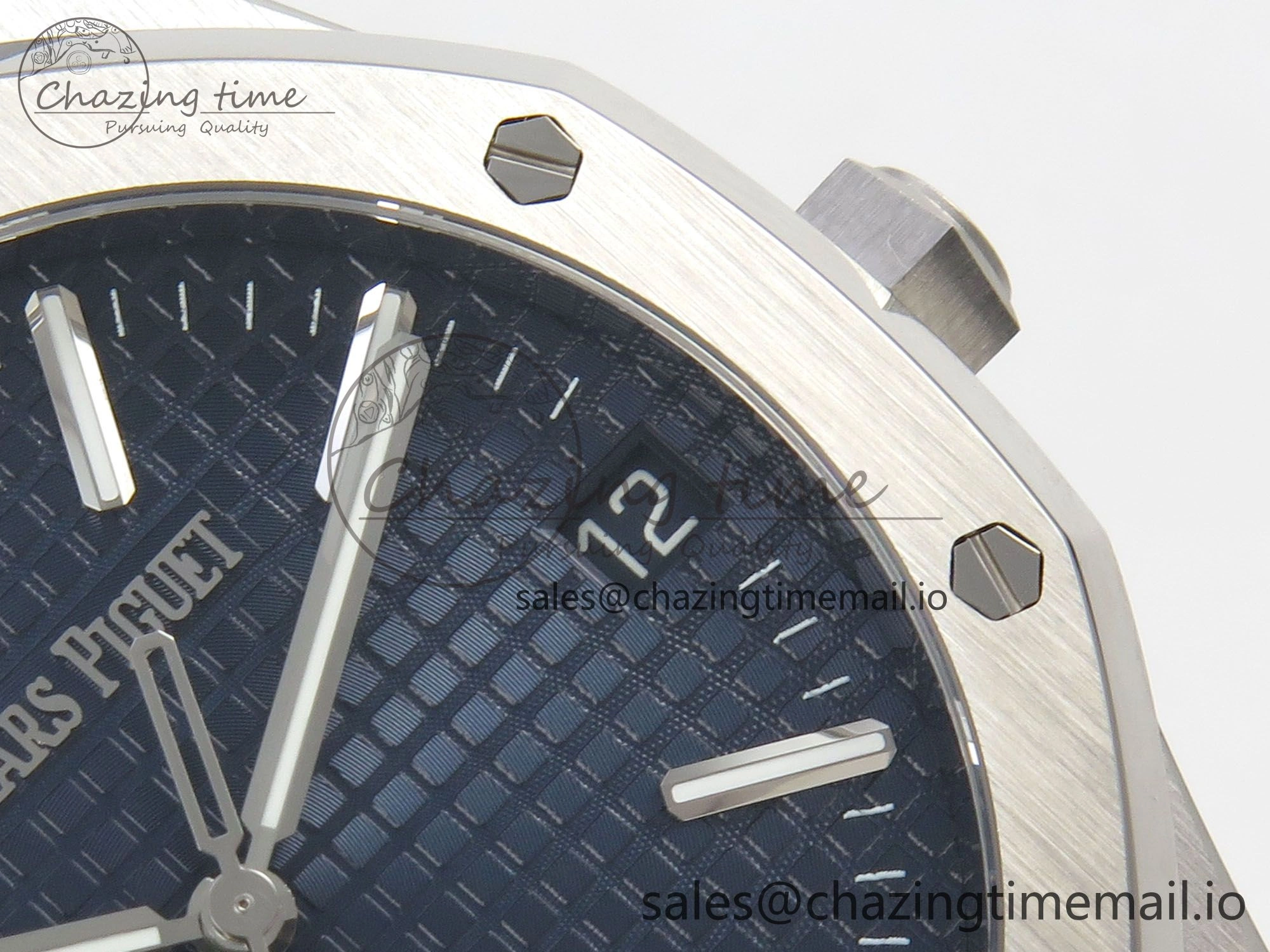 Royal Oak 41mm 15510 SS RSF 1:1 Best Edition Blue Dial on SS Bracelet SA4302 Super Clone MoistureWicking 4220
