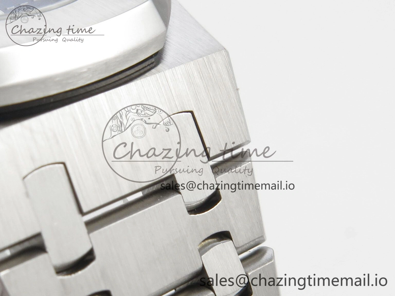 Royal Oak 41mm 15510 SS RSF 1:1 Best Edition Blue Dial on SS Bracelet SA4302 Super Clone MoistureWicking 4220