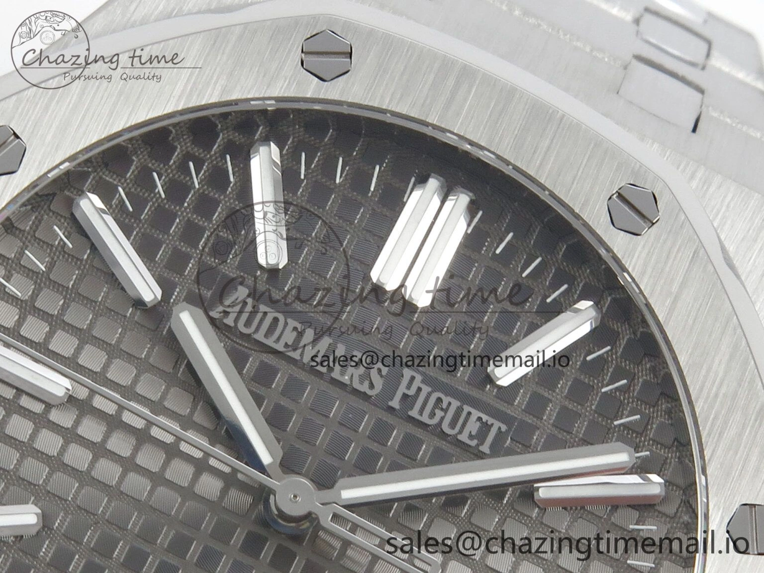 Royal Oak 41mm 15510 SS RSF 1:1 Best Edition Gray Dial on SS Bracelet SA4302 Super Clone Casual 4221