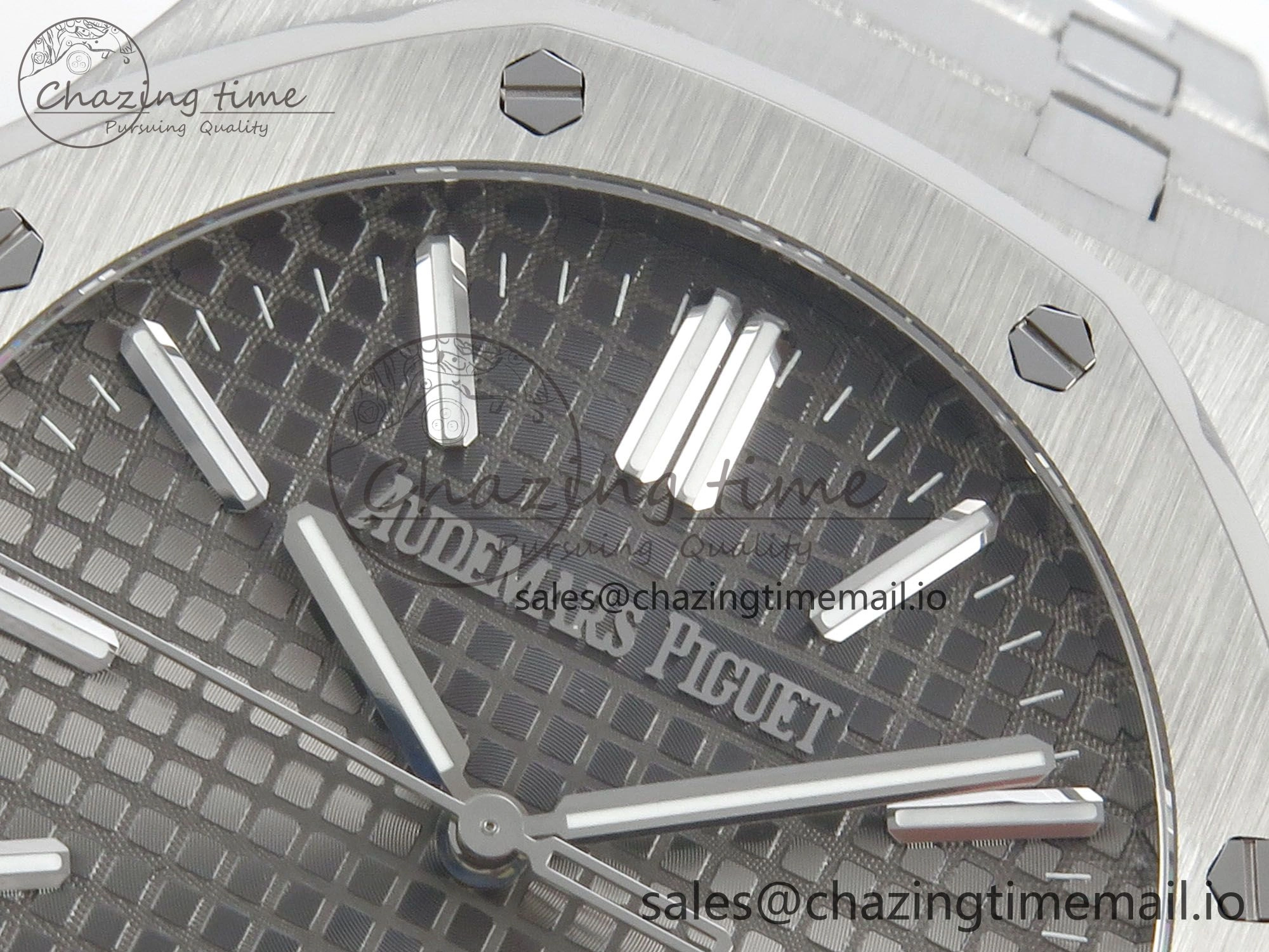 Royal Oak 41mm 15510 SS RSF 1:1 Best Edition Gray Dial on SS Bracelet SA4302 Super Clone Casual 4221