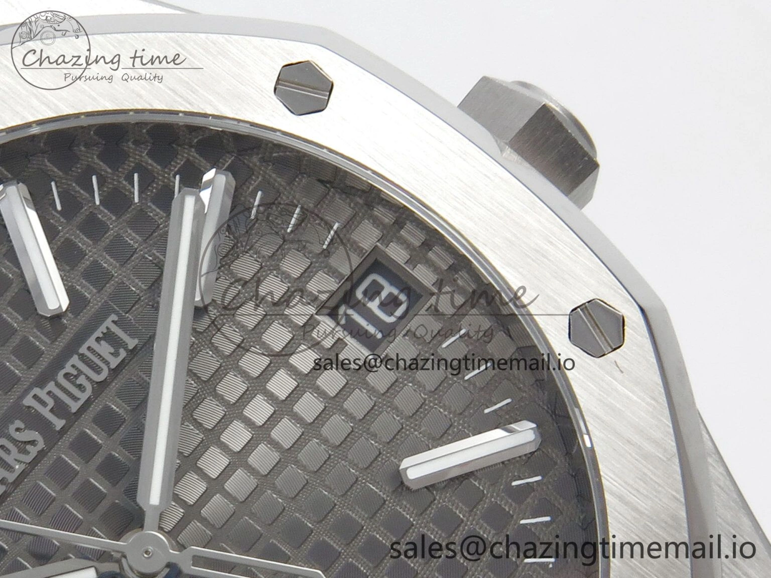 Royal Oak 41mm 15510 SS RSF 1:1 Best Edition Gray Dial on SS Bracelet SA4302 Super Clone Casual 4221