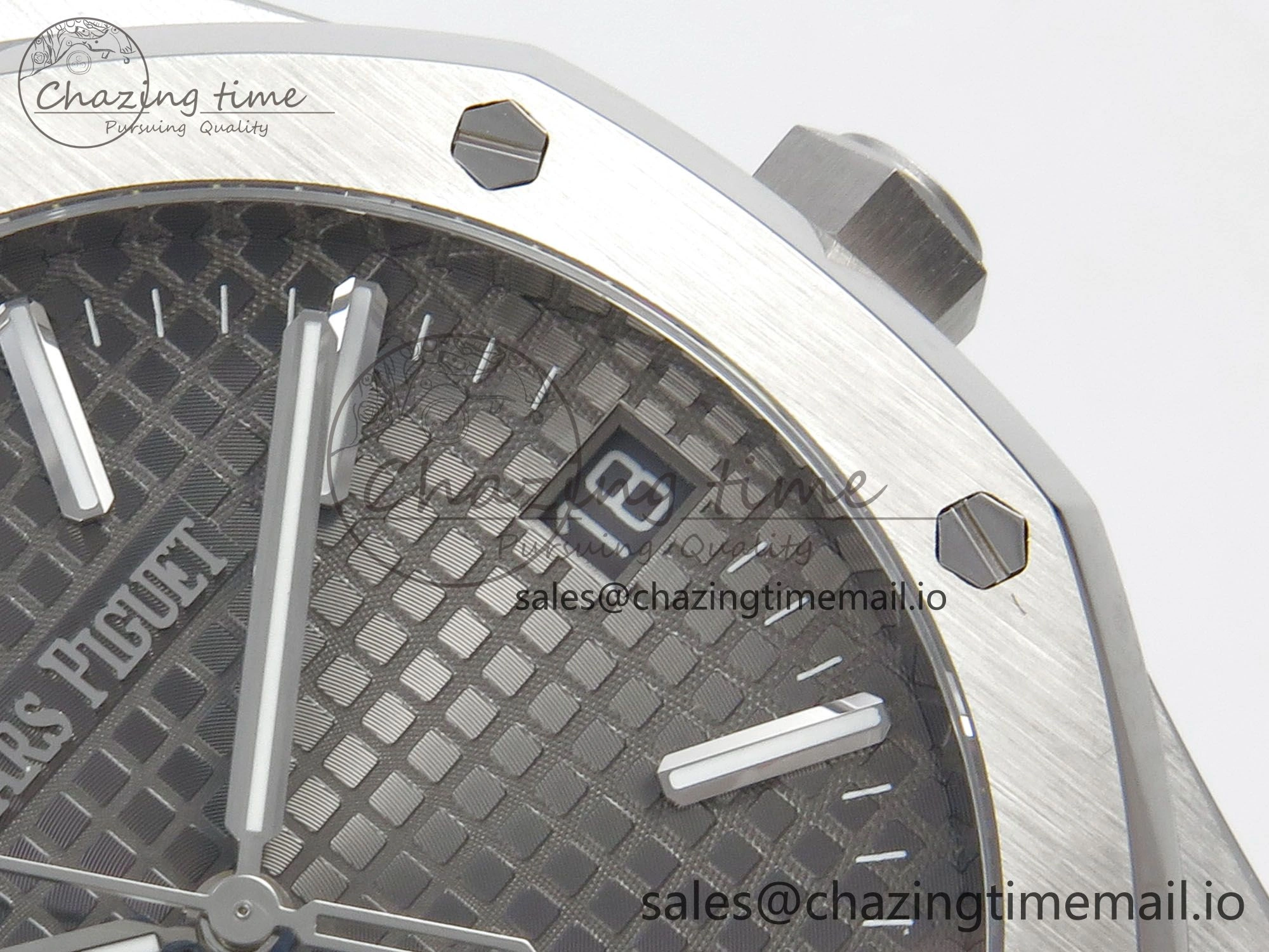 Royal Oak 41mm 15510 SS RSF 1:1 Best Edition Gray Dial on SS Bracelet SA4302 Super Clone Casual 4221