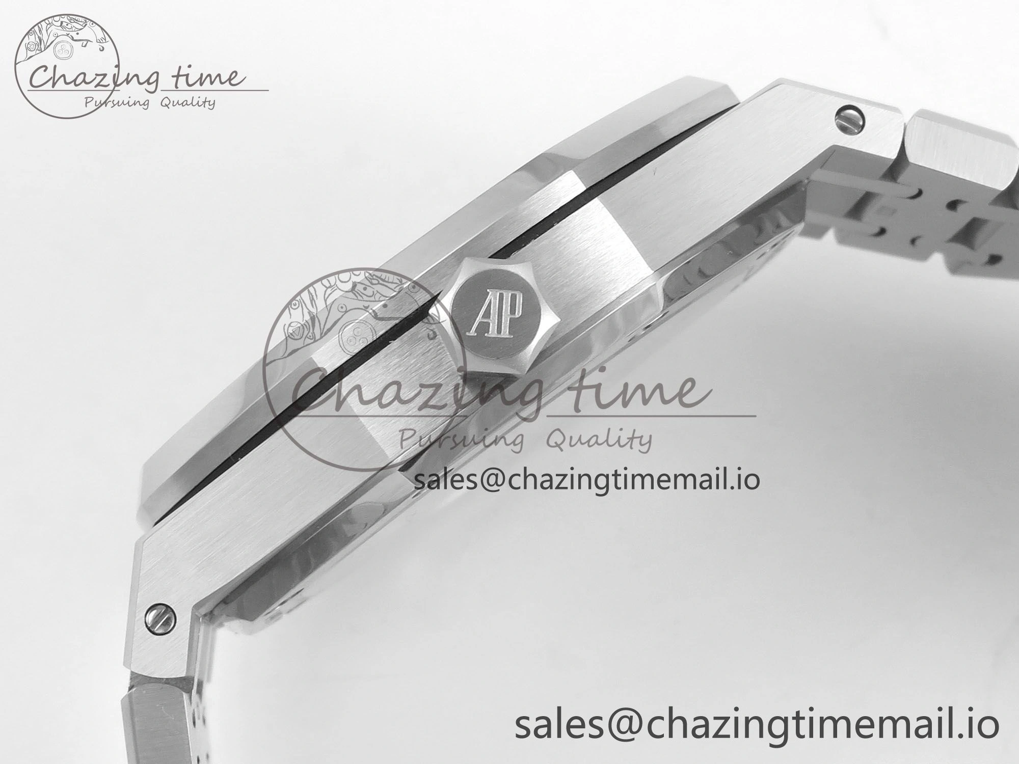 Royal Oak 41mm 15510 SS RSF 1:1 Best Edition Silver Dial on SS Bracelet SA4302 Super Clone UrbanChic 4222