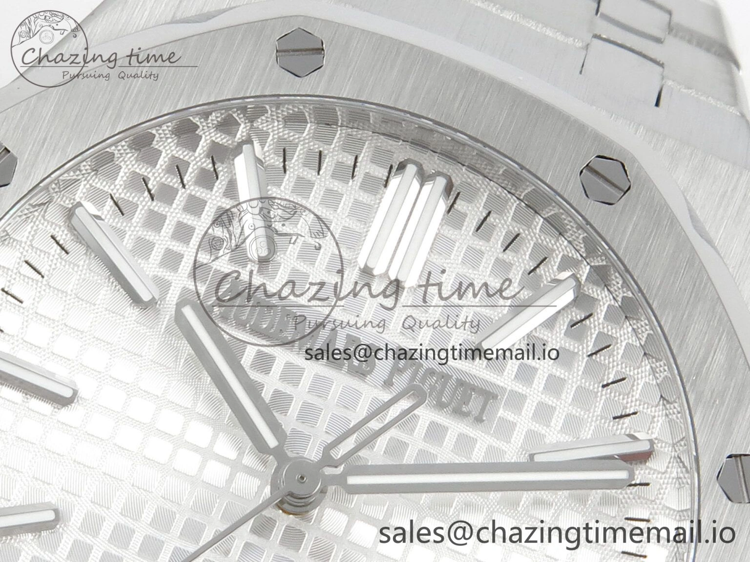 Royal Oak 41mm 15510 SS RSF 1:1 Best Edition Silver Dial on SS Bracelet SA4302 Super Clone UrbanChic 4222