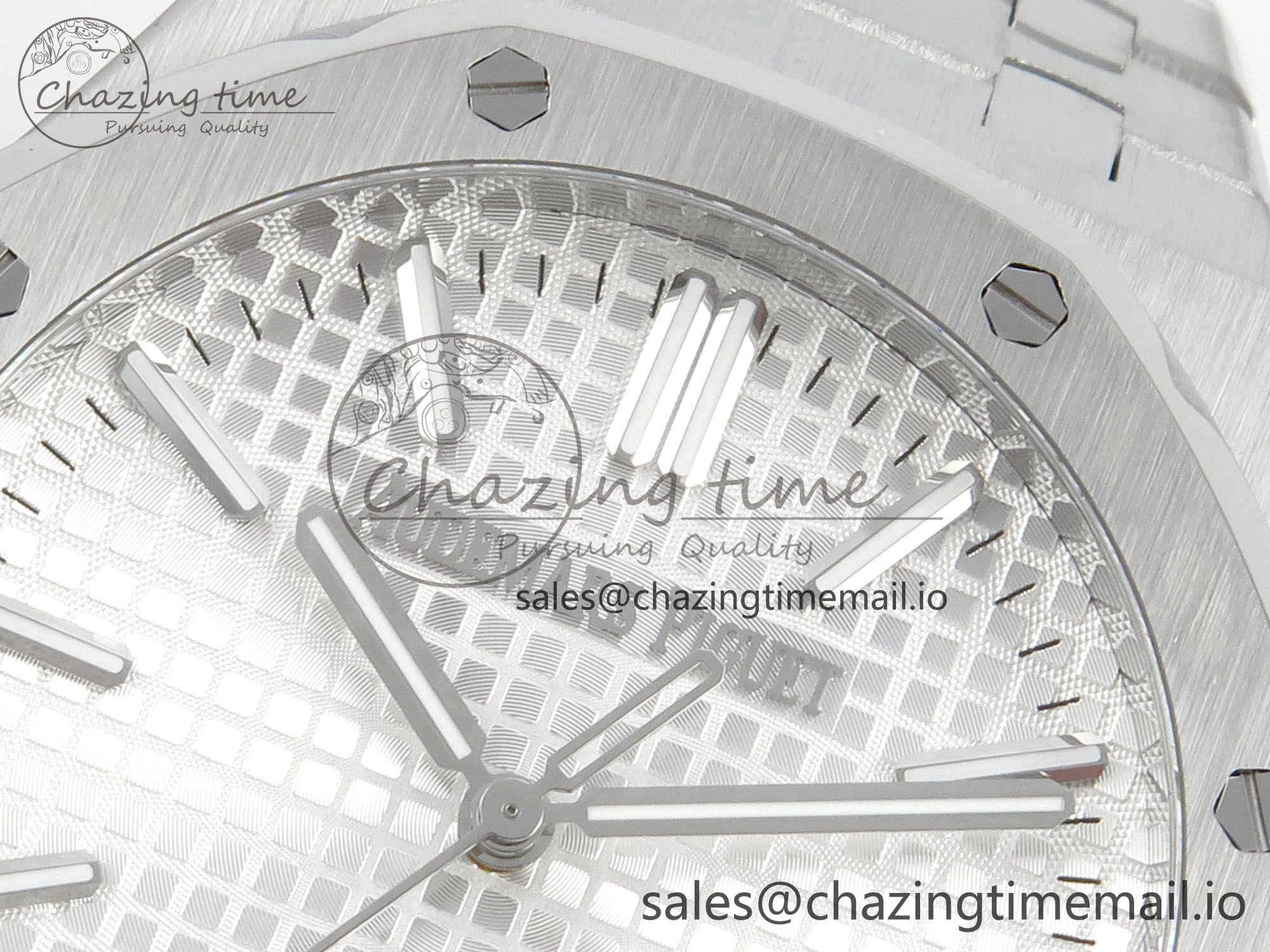 Royal Oak 41mm 15510 SS RSF 1:1 Best Edition Silver Dial on SS Bracelet SA4302 Super Clone UrbanChic 4222