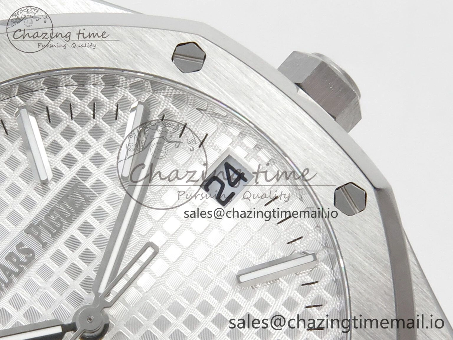 Royal Oak 41mm 15510 SS RSF 1:1 Best Edition Silver Dial on SS Bracelet SA4302 Super Clone UrbanChic 4222