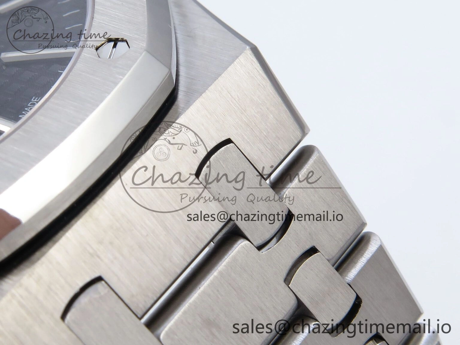 Royal Oak 41mm 15510 SS TKF 1:1 Best Edition Black Dial on SS Bracelet SA4302 Super Clone Vibrant 4313