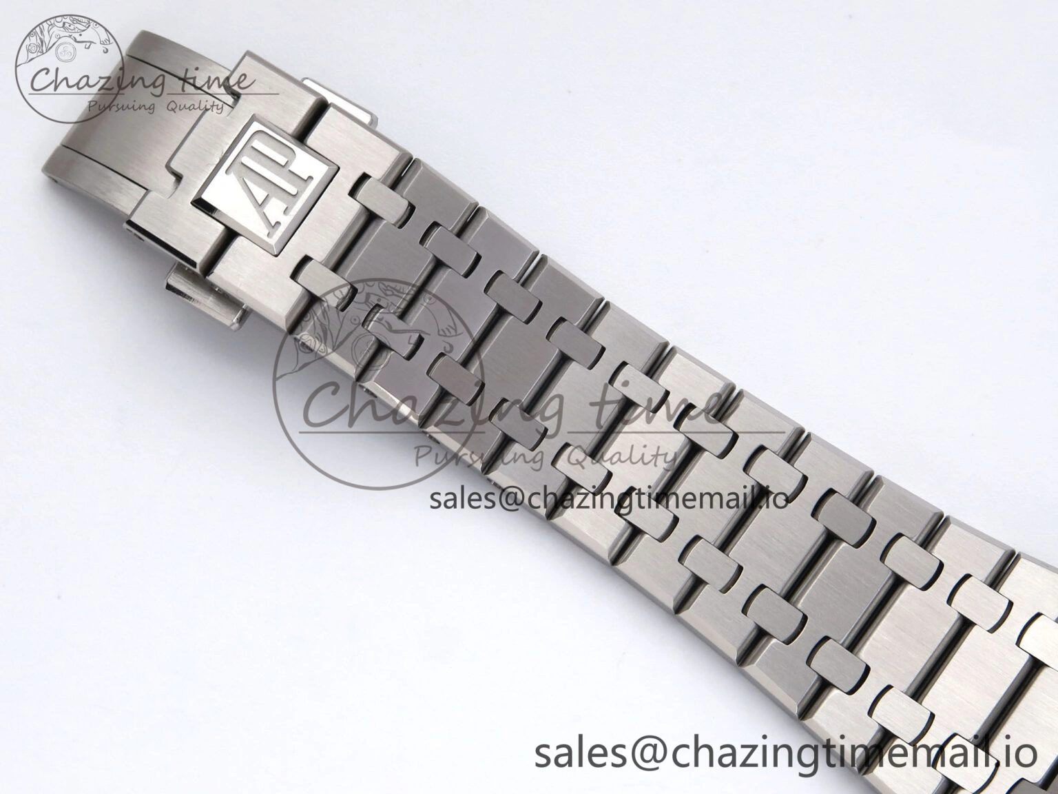 Royal Oak 41mm 15510 SS TKF 1:1 Best Edition Blue Dial on SS Bracelet SA4302 Super Clone Snug 4312