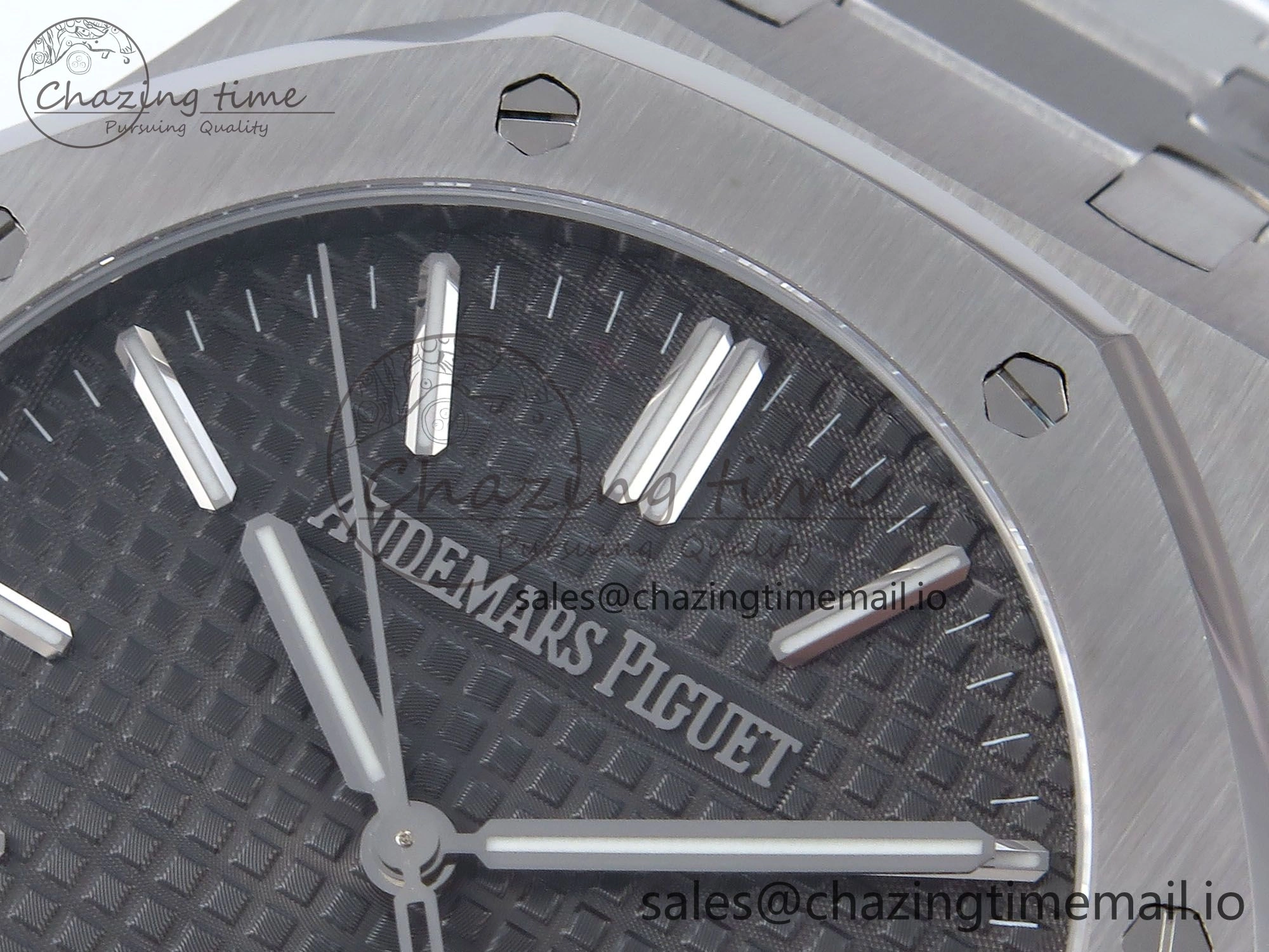 Royal Oak 41mm 15510 SS TKF 1:1 Best Edition Gray Dial on SS Bracelet SA4302 Super Clone FastDry 4316