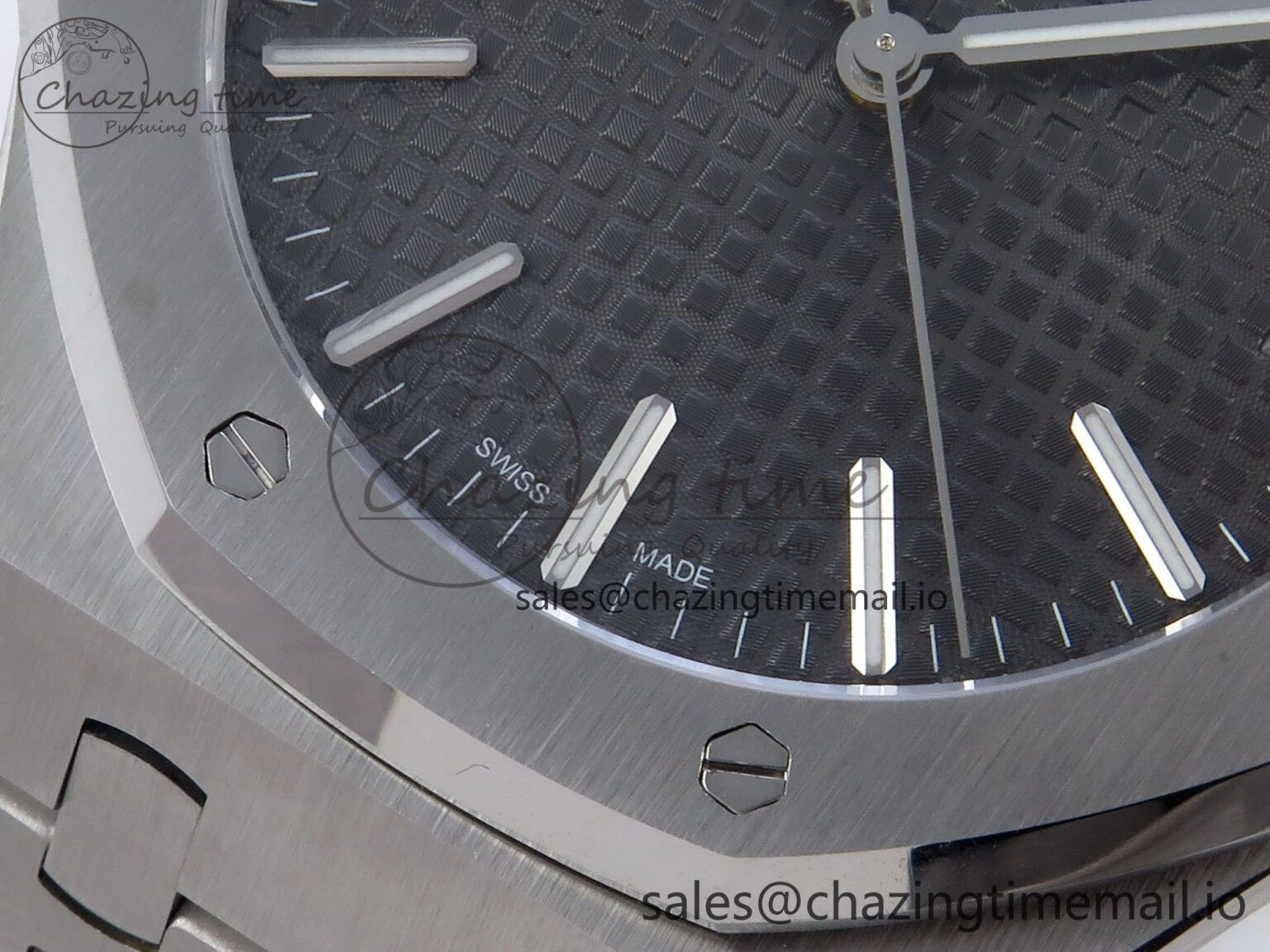 Royal Oak 41mm 15510 SS TKF 1:1 Best Edition Gray Dial on SS Bracelet SA4302 Super Clone FastDry 4316
