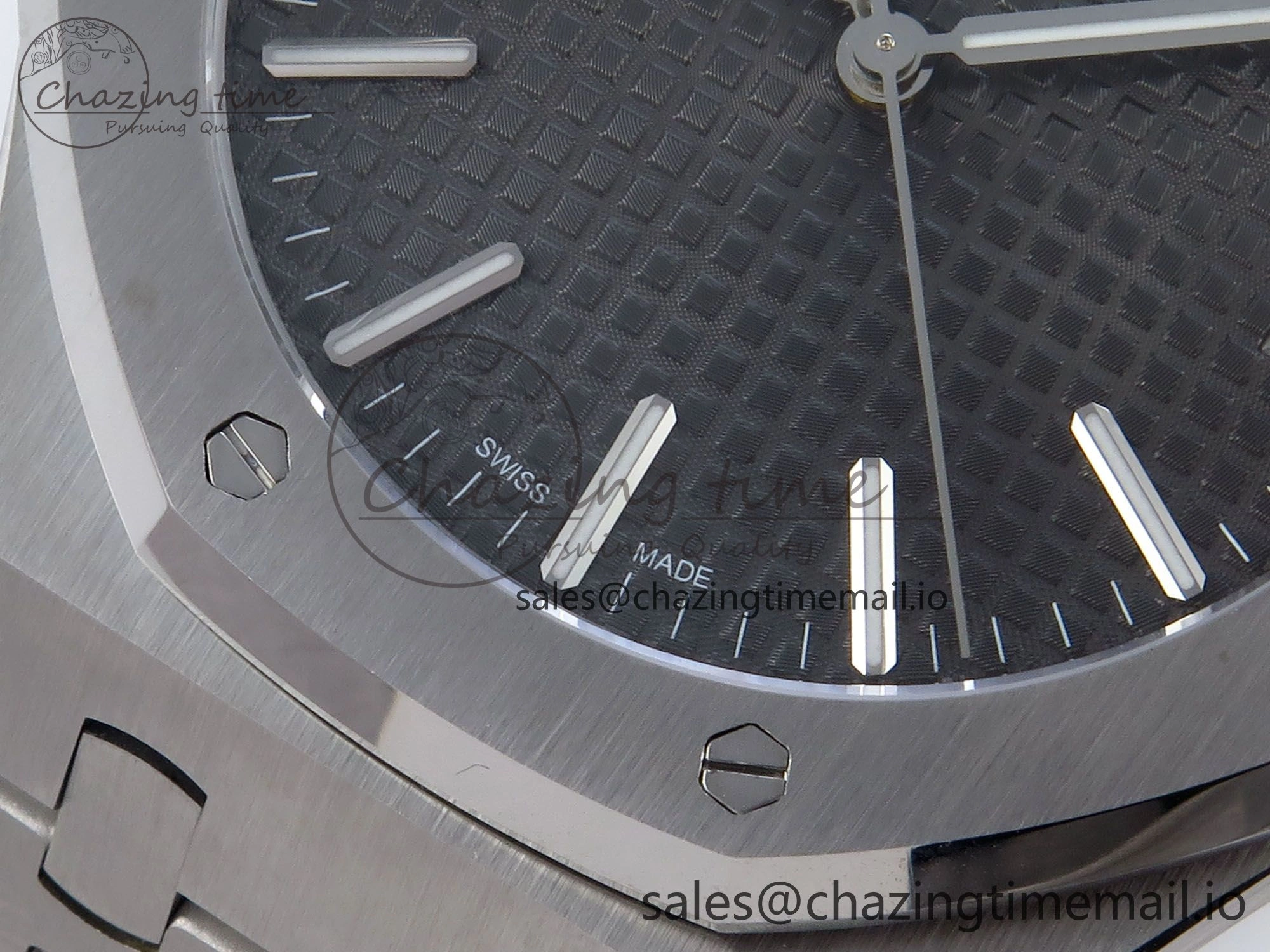 Royal Oak 41mm 15510 SS TKF 1:1 Best Edition Gray Dial on SS Bracelet SA4302 Super Clone FastDry 4316