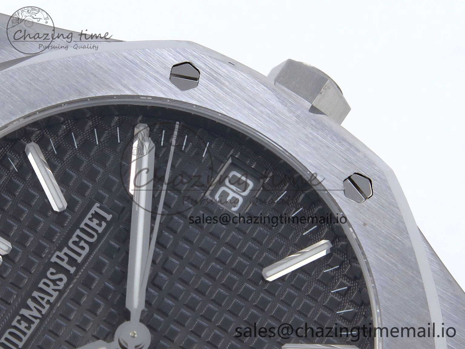 Royal Oak 41mm 15510 SS TKF 1:1 Best Edition Gray Dial on SS Bracelet SA4302 Super Clone FastDry 4316